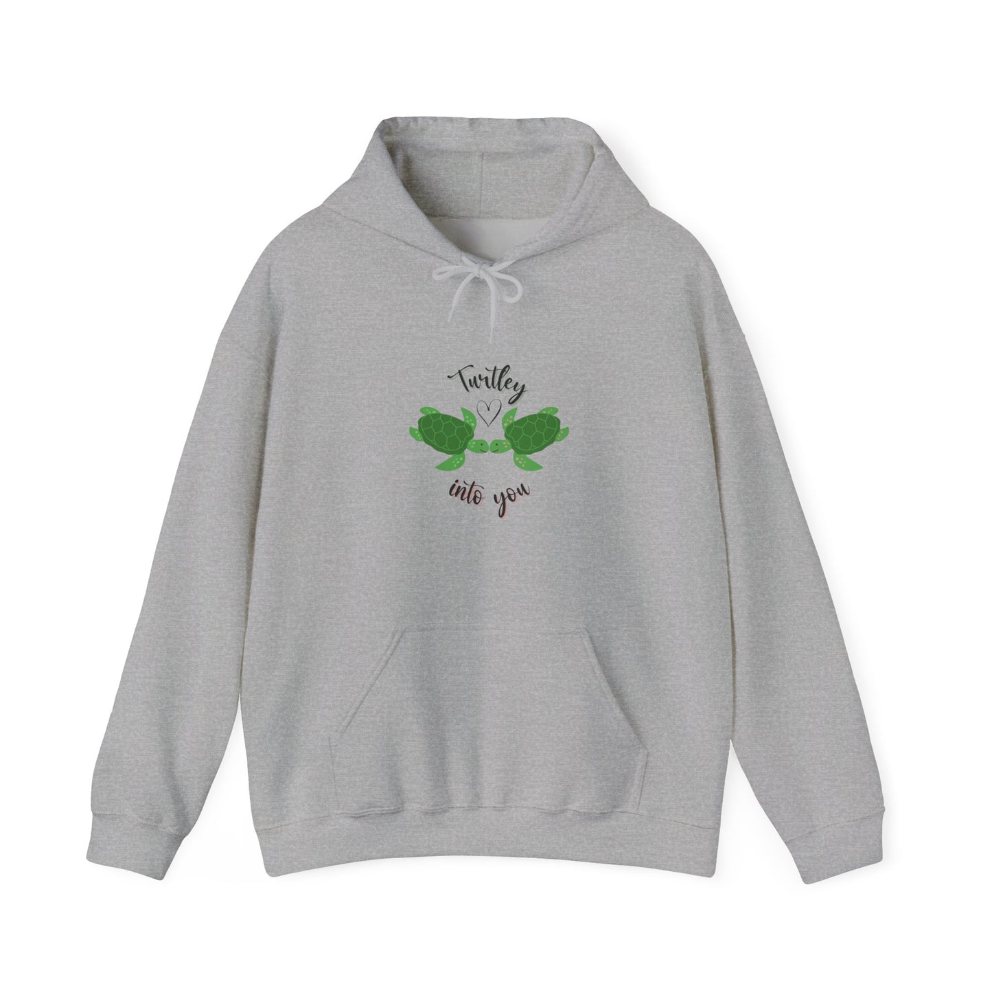 Unisex Cute Turtle Lover Turtley Into You Hooded Sweatshirt
