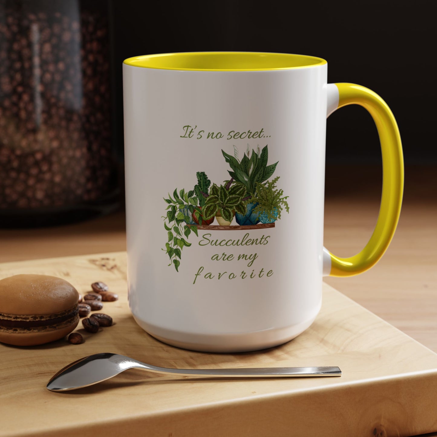 11oz/15oz Garden Themed Succulent Plant Parent Container Gardener Succulents Are My Favorite Coffee Mug