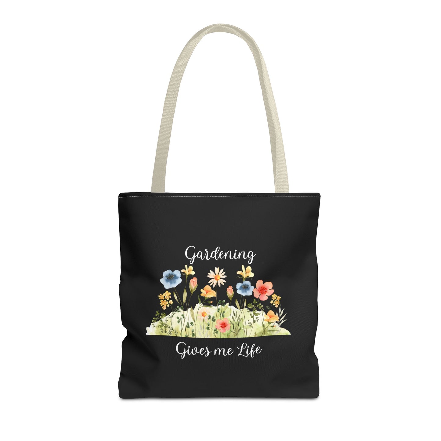 Unisex Gardening Gives Me Life Tote Bag - Black