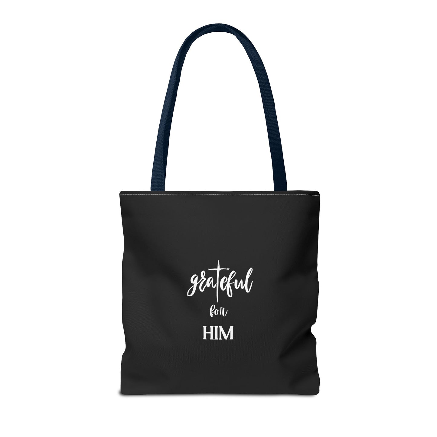 Unisex GraTeful For Him Faith Bible Study Reusable Lunch Bag Everyday Carry Tote Bag