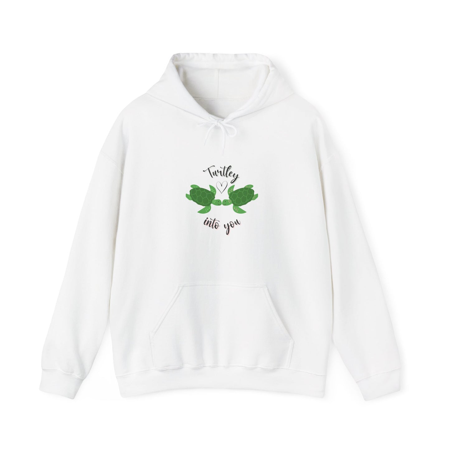 Unisex Cute Turtle Lover Turtley Into You Hooded Sweatshirt