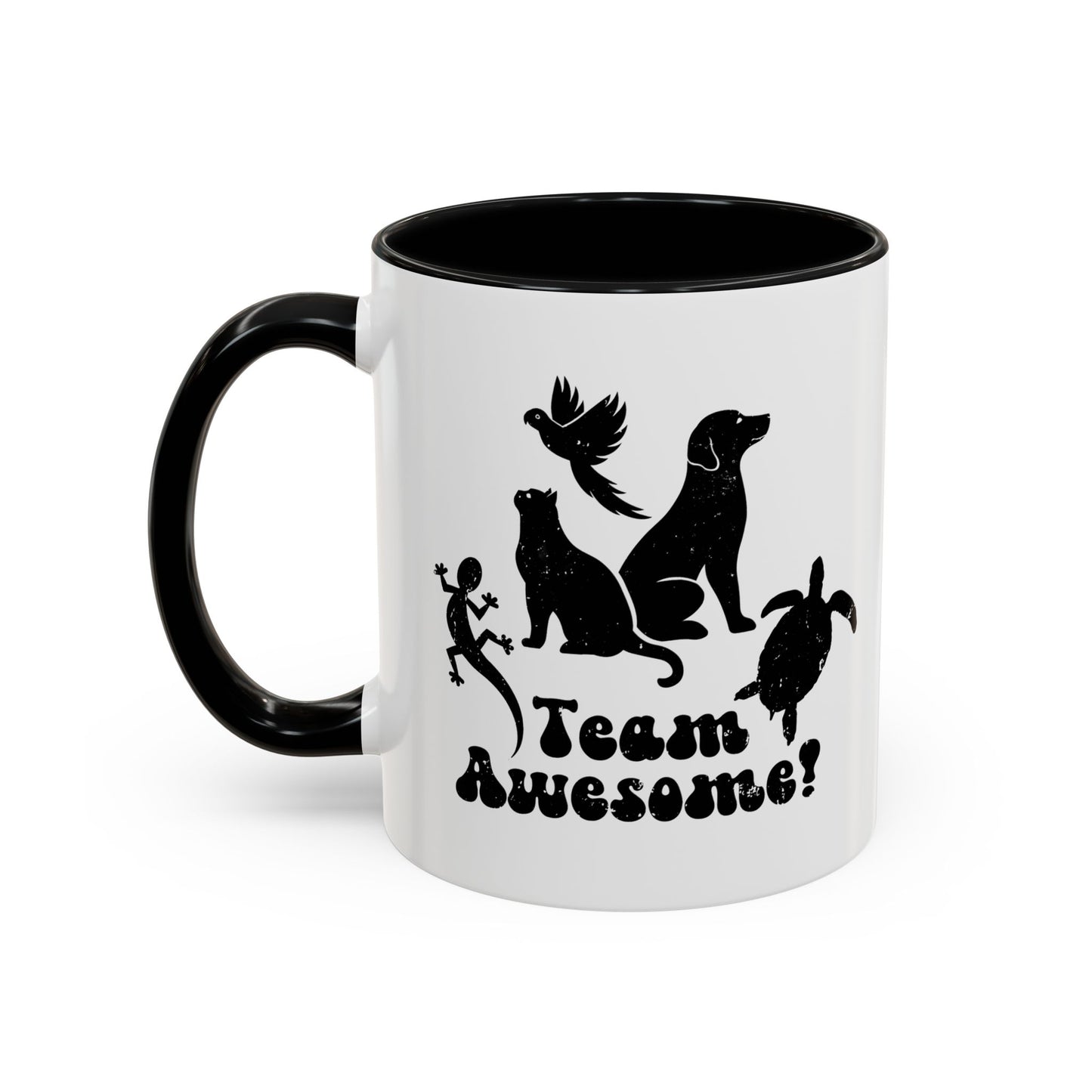 11oz/15oz Animal Lover Lizard Cat Bird Dog Turtle Team Awesome Coffee Mug