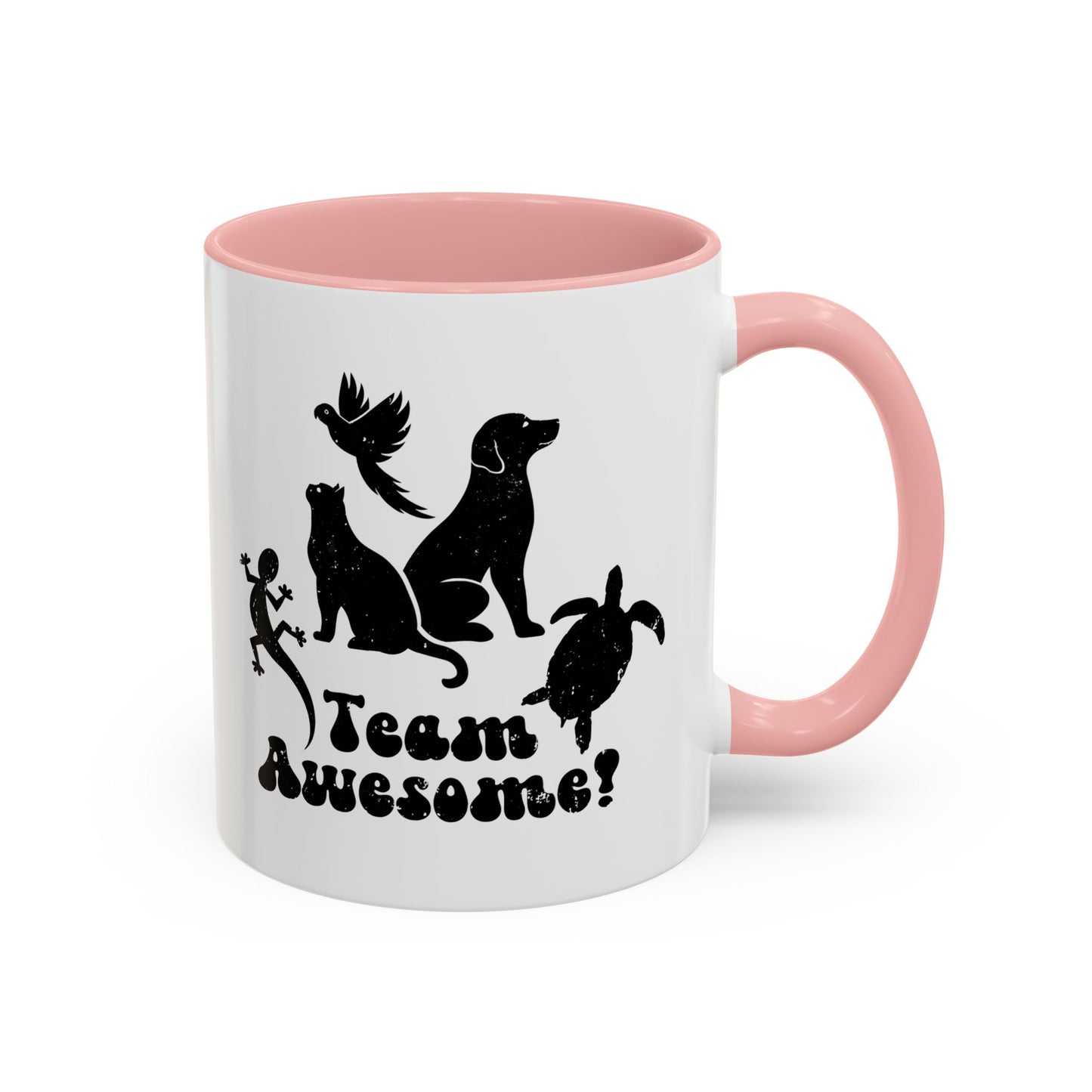 11oz/15oz Animal Lover Lizard Cat Bird Dog Turtle Team Awesome Coffee Mug