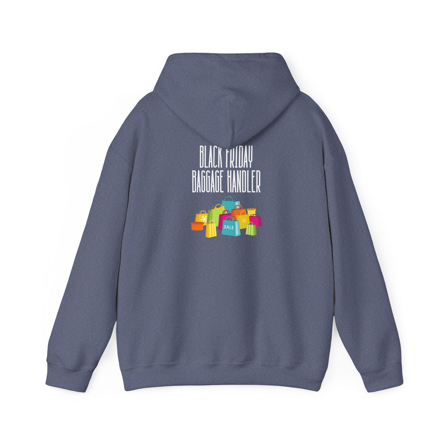 Unisex Heavy Blend™ Black Friday Christmas Sales Baggage Handler Shopping Sales Hooded Sweatshirt