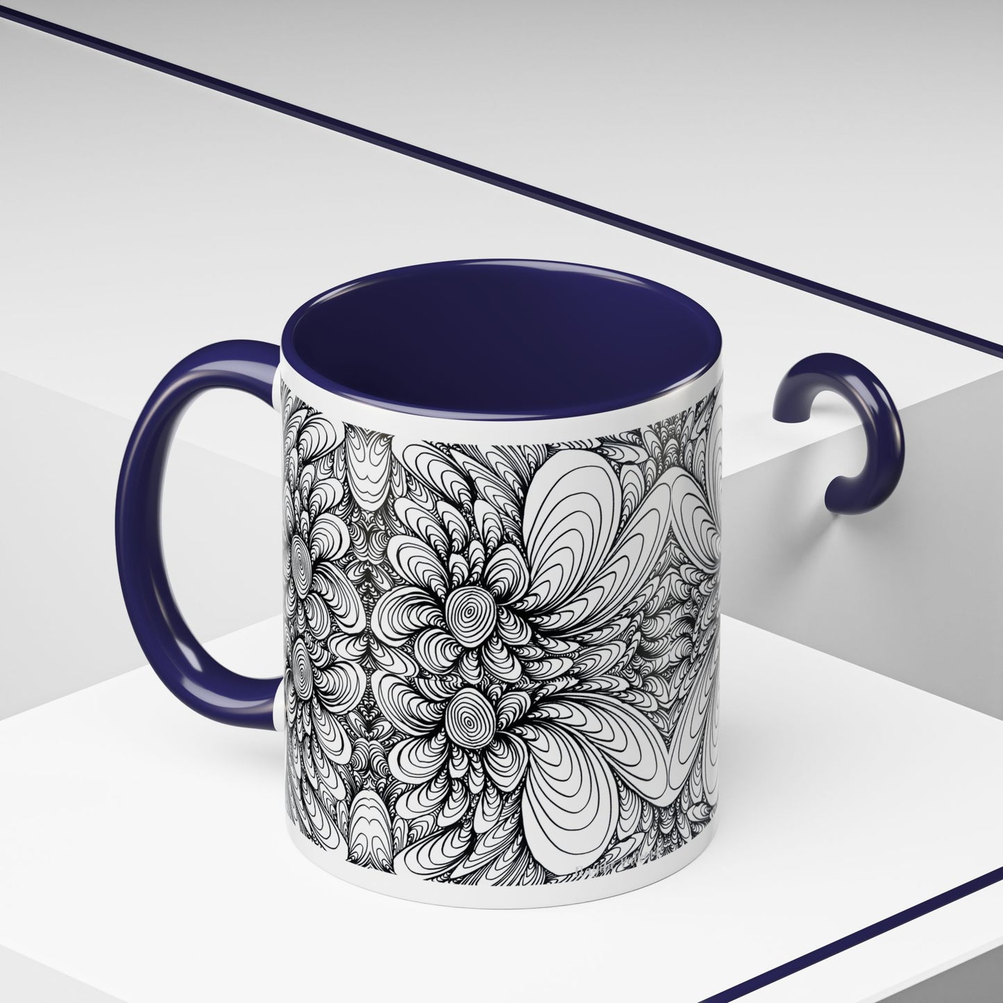 11oz/15oz Original Line Art Mug - Blooms