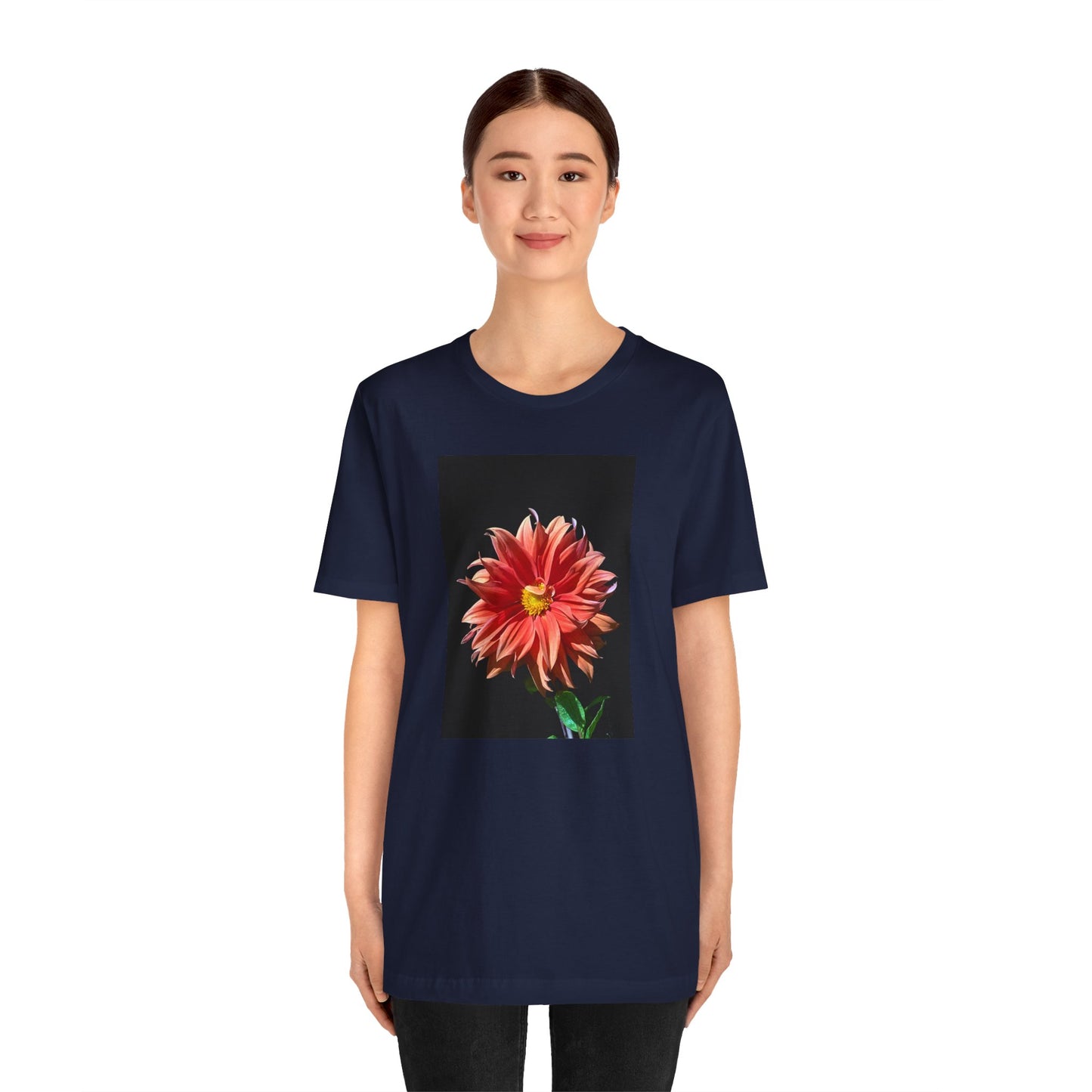 Unisex Jersey Short Sleeve Dahlia Flower T-Shirt