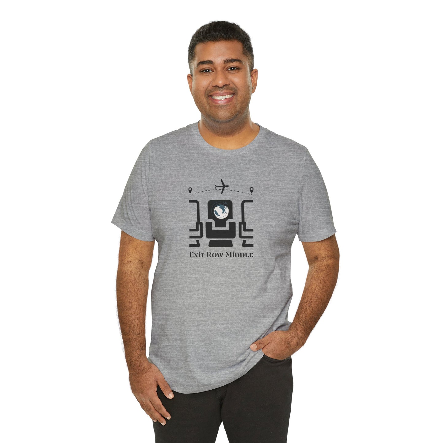 Unisex Jersey Short Sleeve Exit Row Middle Travel T-Shirt