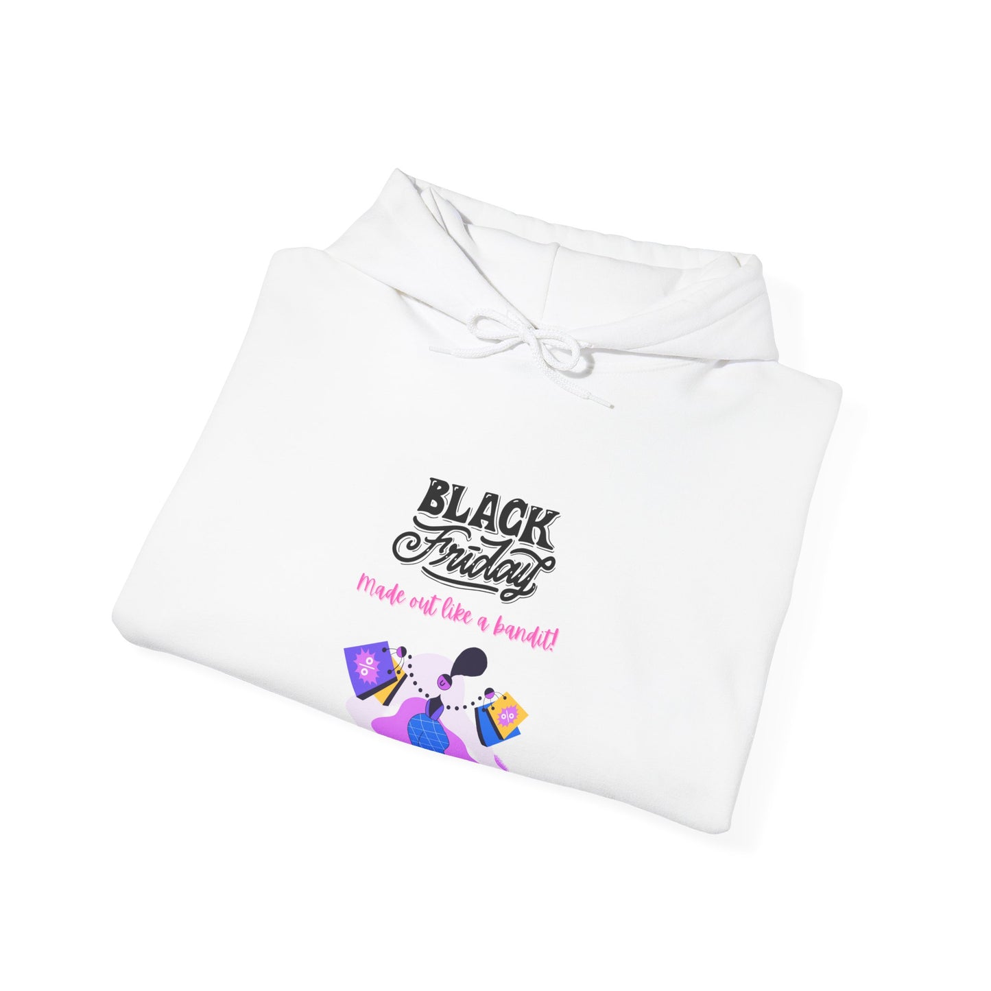 Unisex Black Friday Christmas Shopping Hooded Sweatshirt