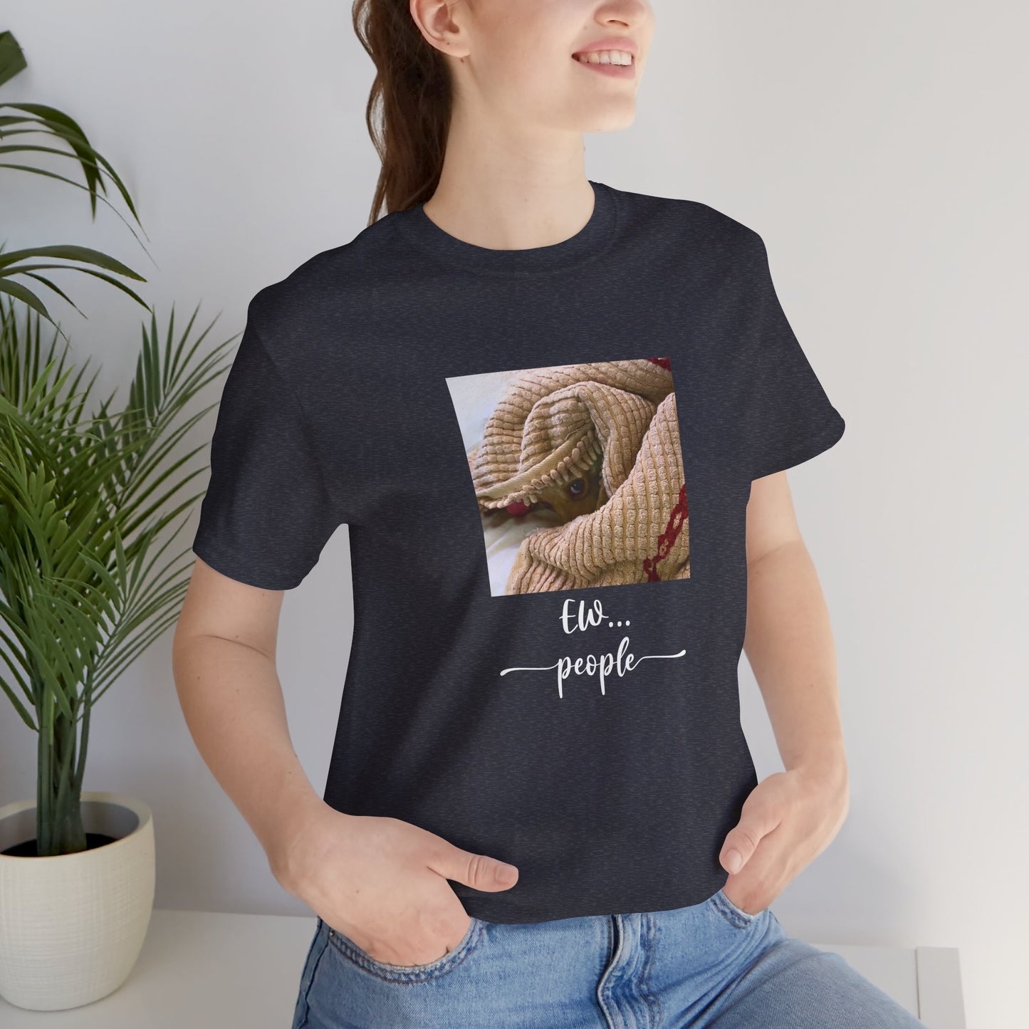 Unisex EW People Introvert Hiding Chihuahua T-Shirt
