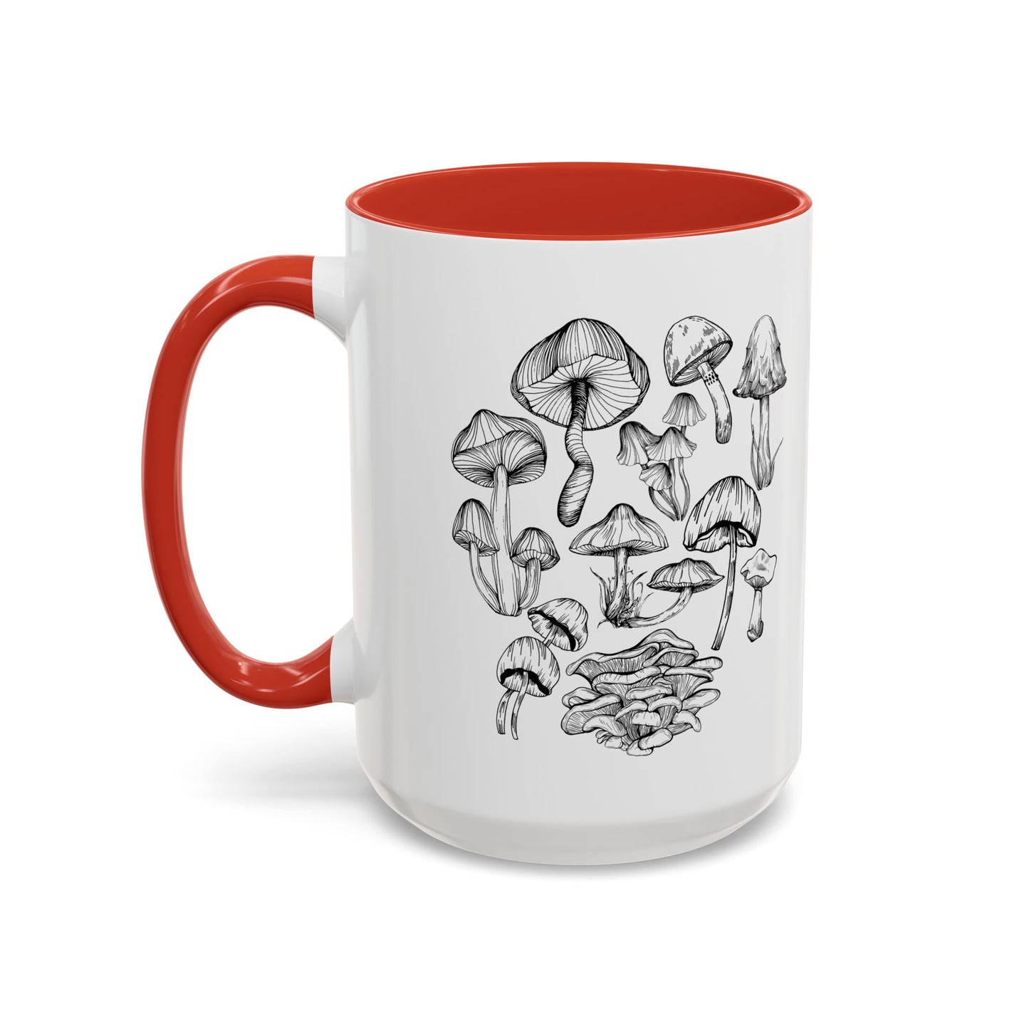 11oz/15oz Mushroom Lover Fungi Print Toadstool Coffee Mug