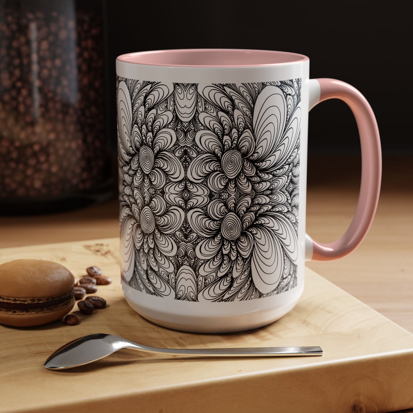 11oz/15oz Original Line Art Mug - Blooms