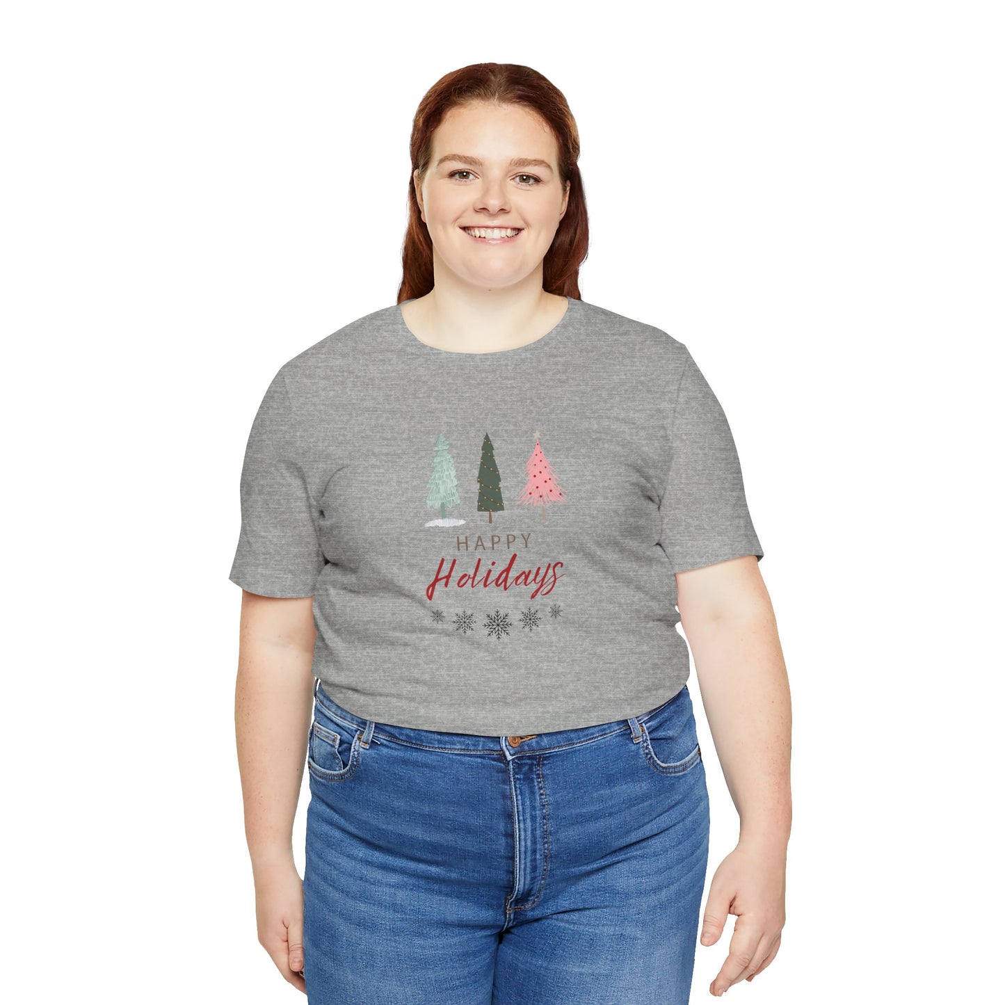 Unisex Jersey Short Sleeve Happy Holidays Seasons Greetings Fall T-Shirt