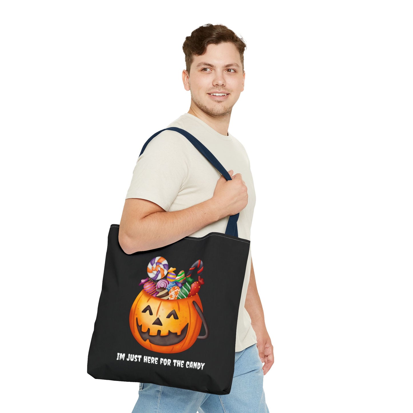 Cute  Pumpkin Themed Halloween Tote Bag Gift for Halloween Spooky Season Tote Trick or Treating Bag Halloween Tote Fall Bag Cute Tote Gift