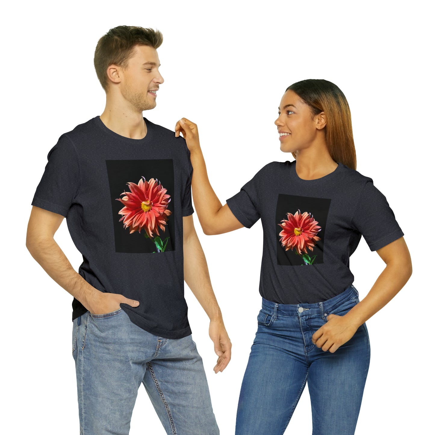 Unisex Jersey Short Sleeve Dahlia Flower T-Shirt