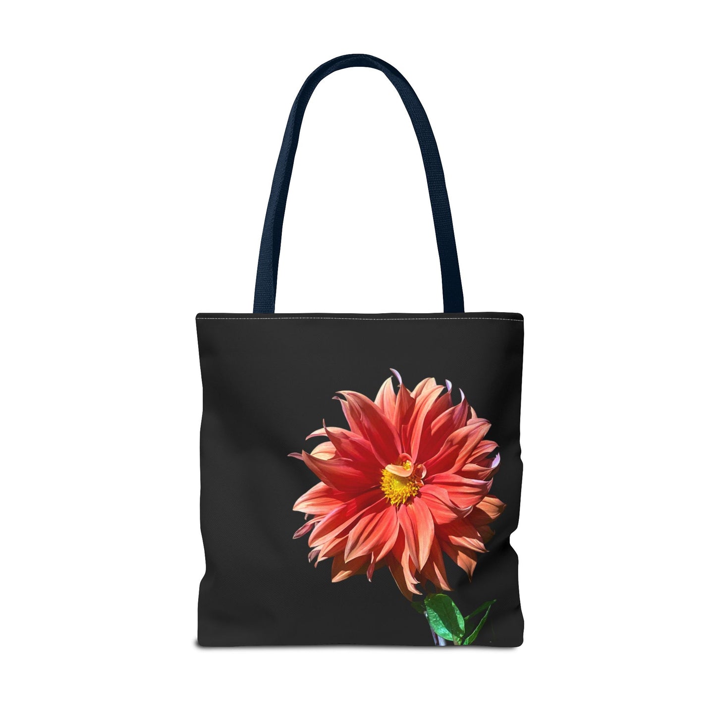 Unisex Dahlia Flower Tote Bag Nature Inspired Tote Floral Print Bag Garden Themed Tote Bag Dahlia Printed Gift Idea For Florists Plant Lover