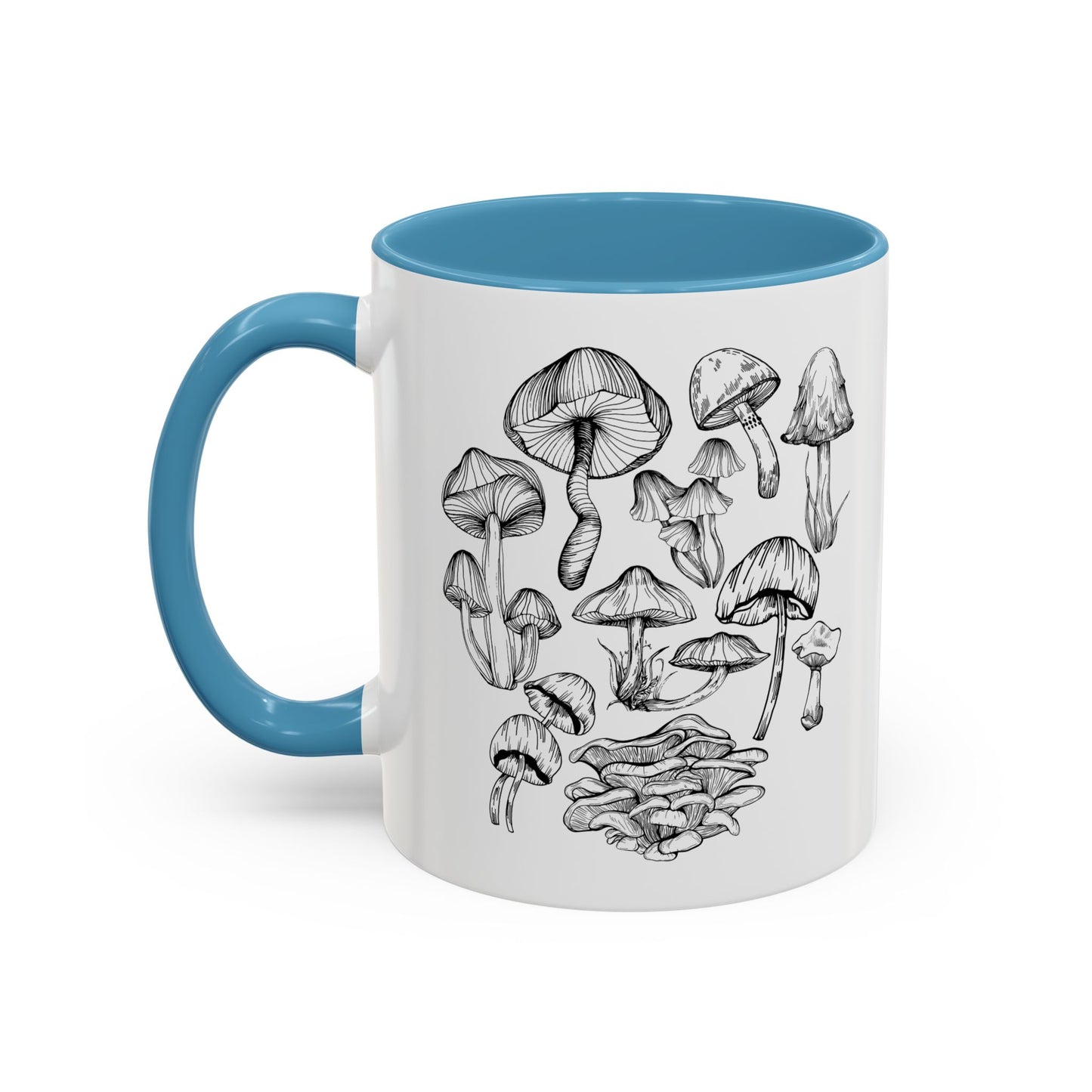 11oz/15oz Mushroom Lover Fungi Print Toadstool Coffee Mug