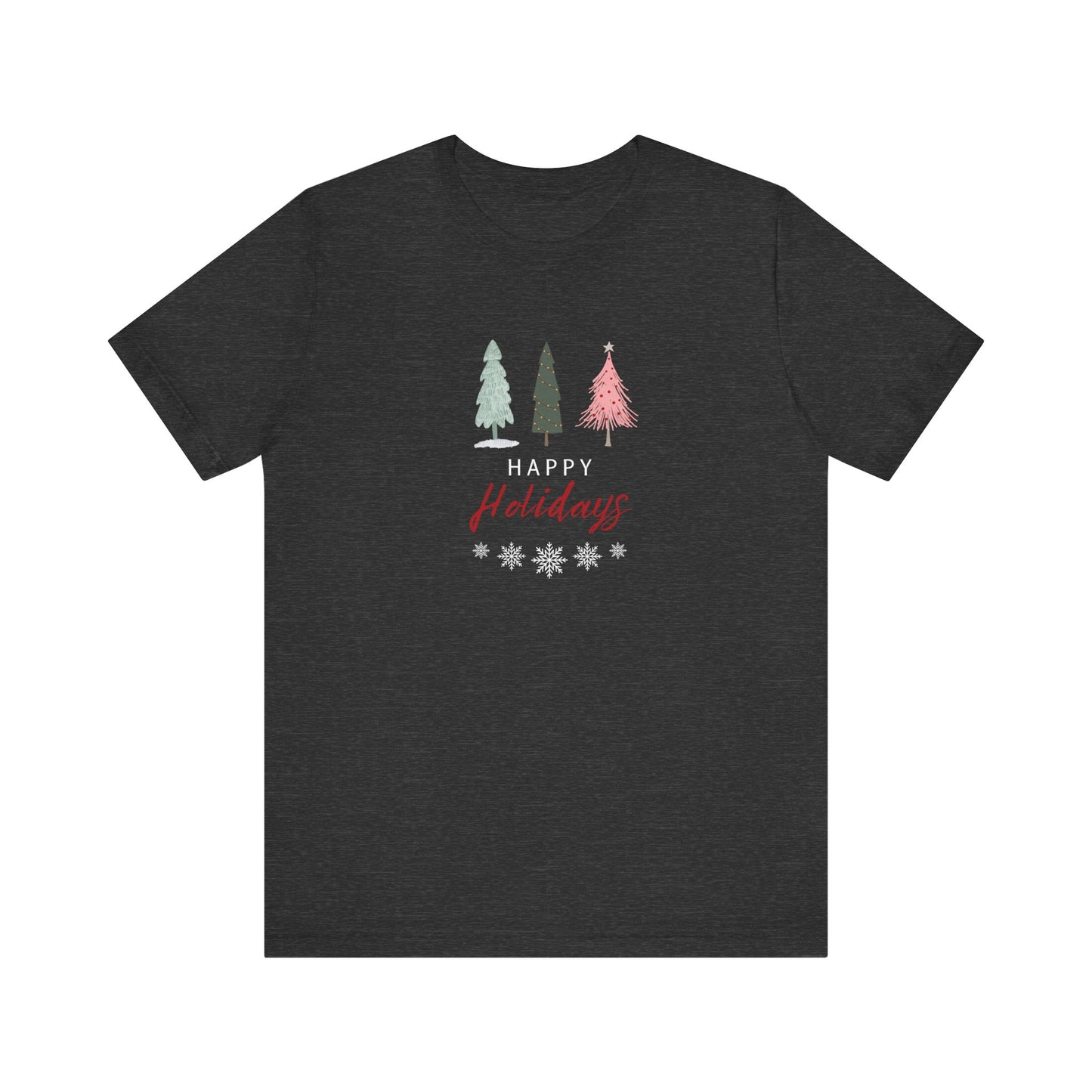 Unisex Jersey Short Sleeve Happy Holidays Seasons Greetings Fall T-Shirt