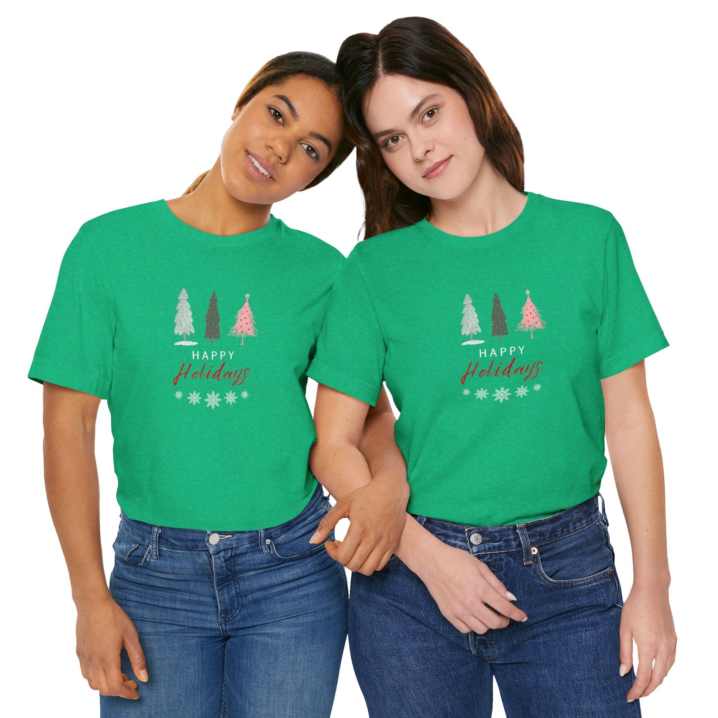 Unisex Jersey Short Sleeve Happy Holidays Seasons Greetings Fall T-Shirt