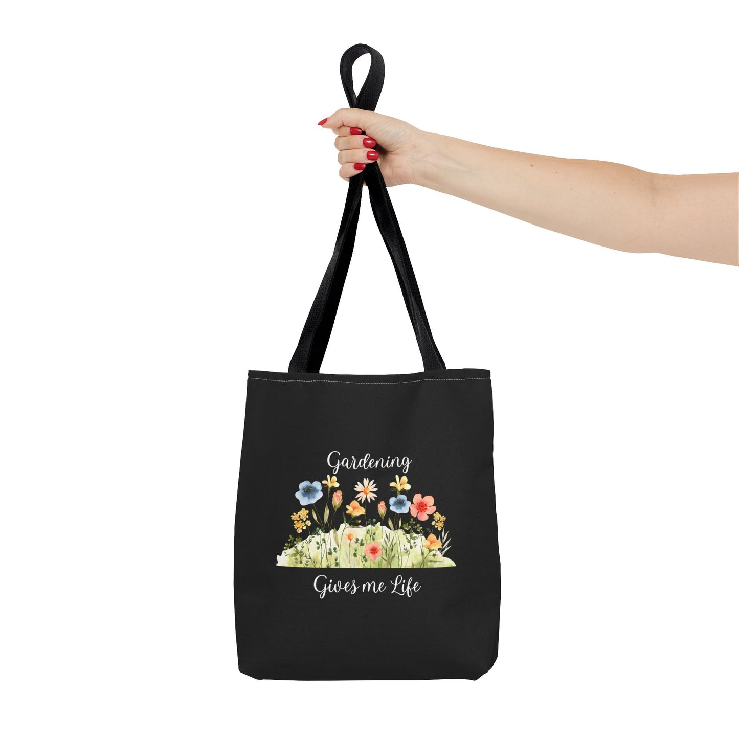 Unisex Gardening Gives Me Life Tote Bag - Black
