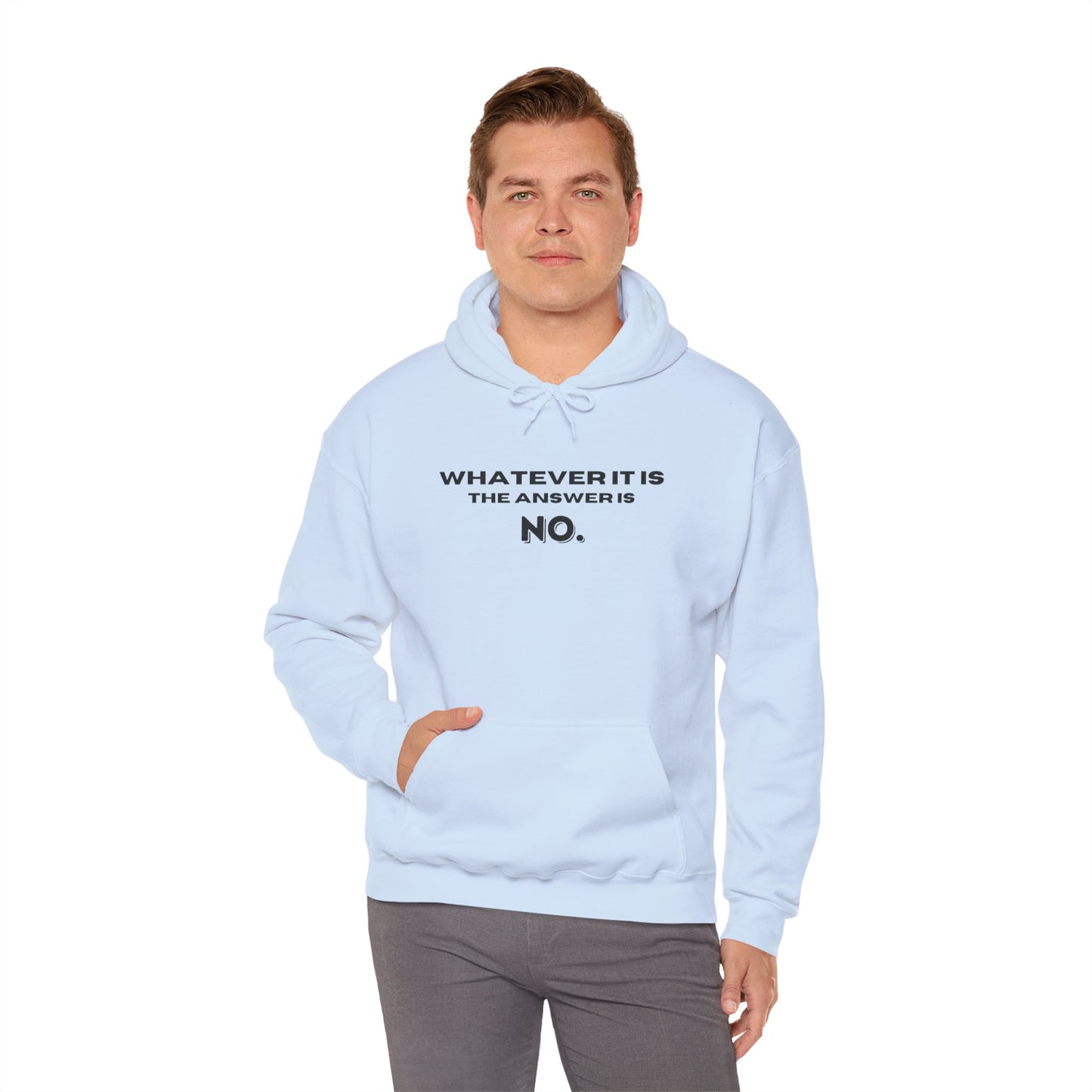 Self Love Motivational Mental Heath Awareness SAY NO Hooded Sweatshirt