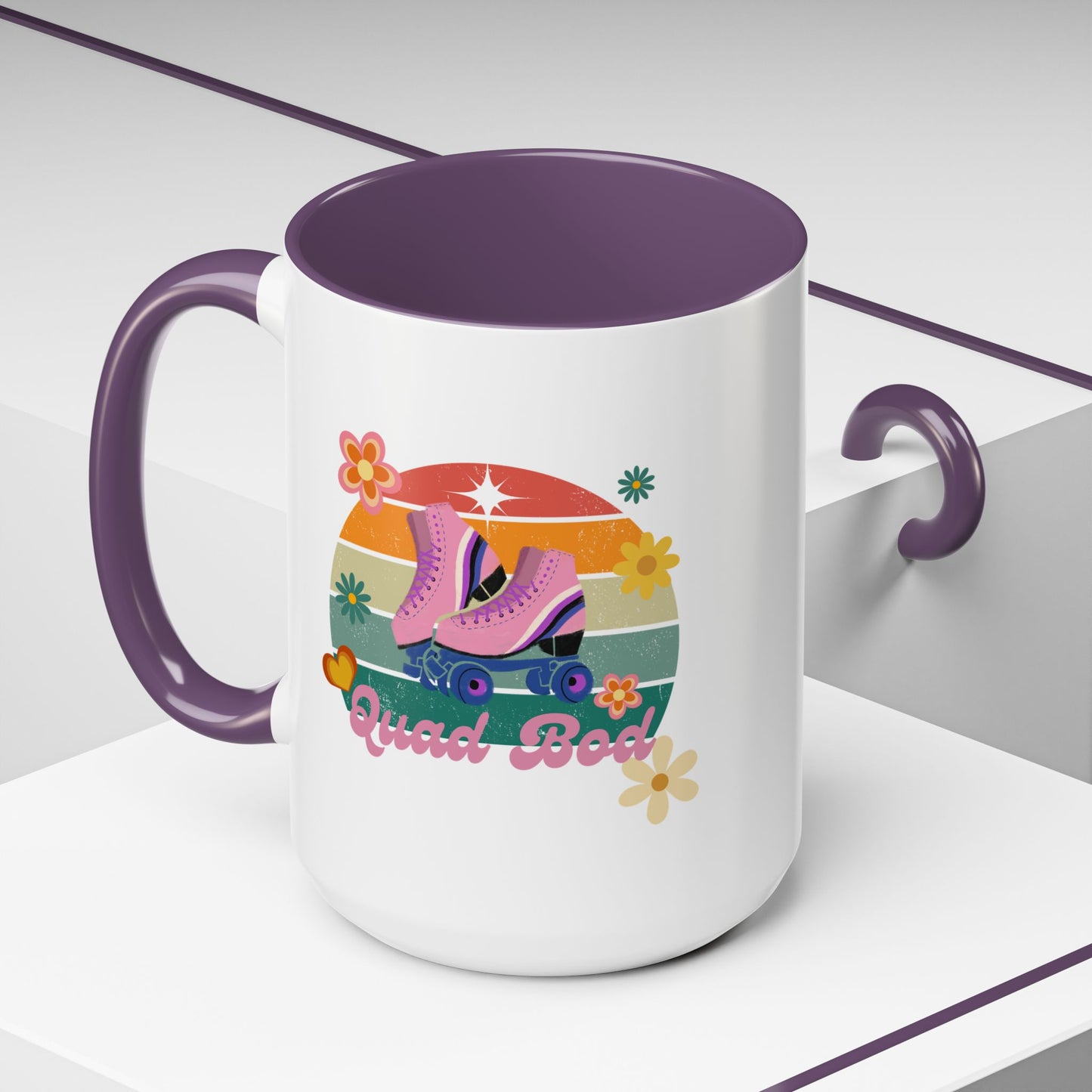 11oz/15oz Retro Vibes Roller Skate Quad Bod Coffee Mug