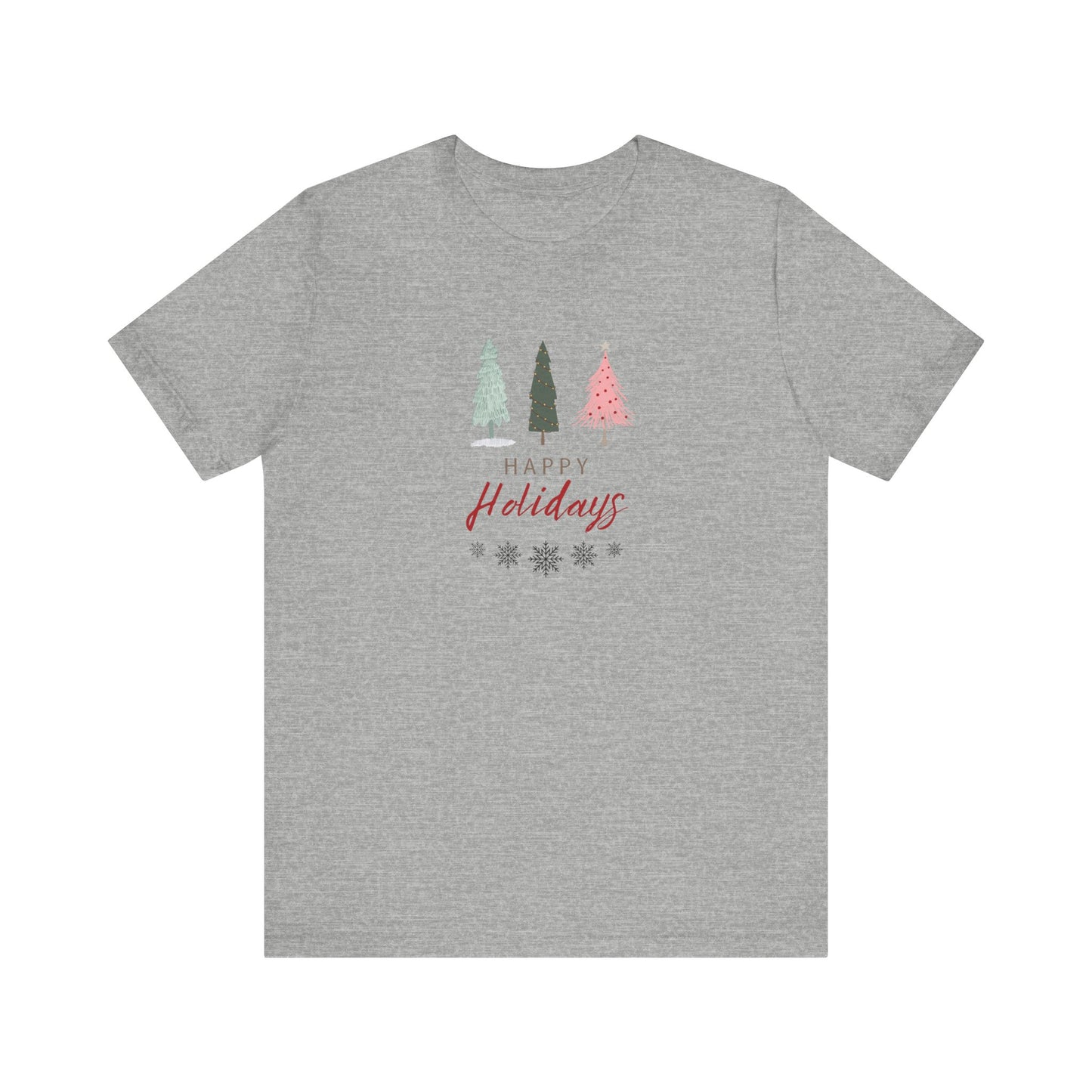 Unisex Jersey Short Sleeve Happy Holidays Seasons Greetings Fall T-Shirt