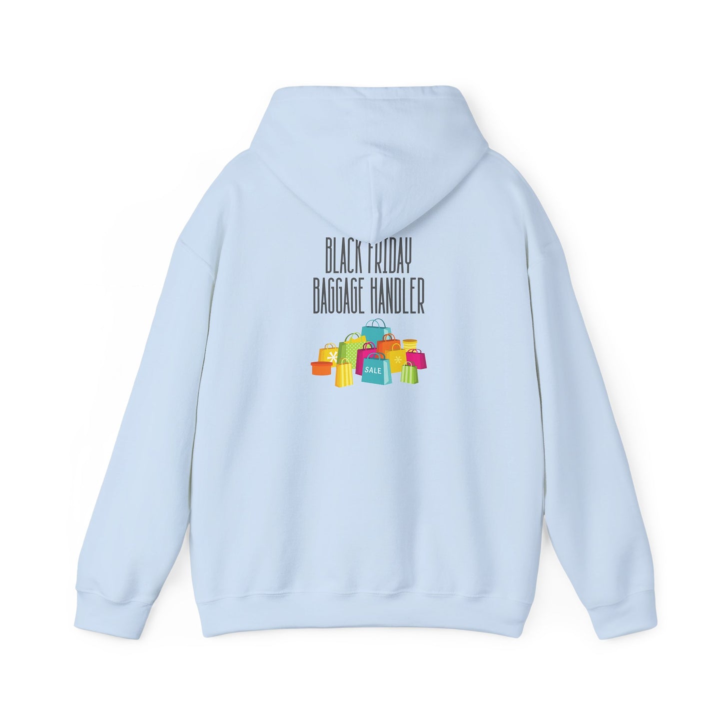 Unisex Heavy Blend™ Black Friday Christmas Sales Baggage Handler Shopping Sales Hooded Sweatshirt