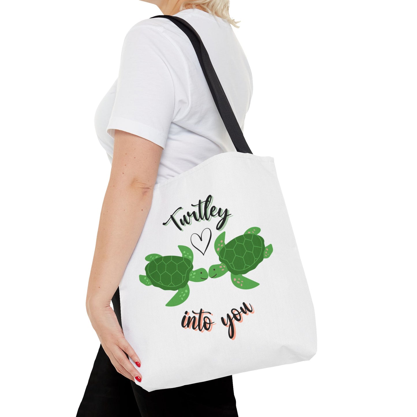 Unisex Cute Turtle Lover Turtley Into You Tote Bag