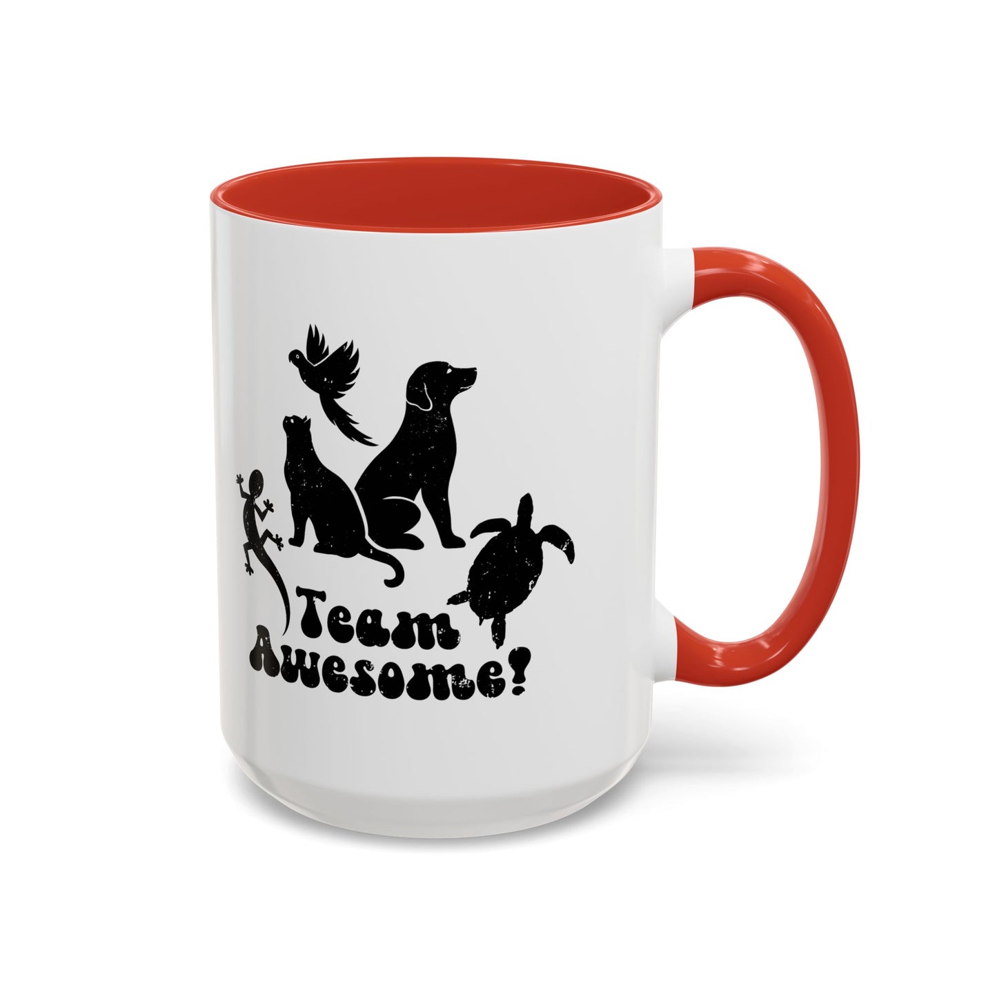 11oz/15oz Animal Lover Lizard Cat Bird Dog Turtle Team Awesome Coffee Mug