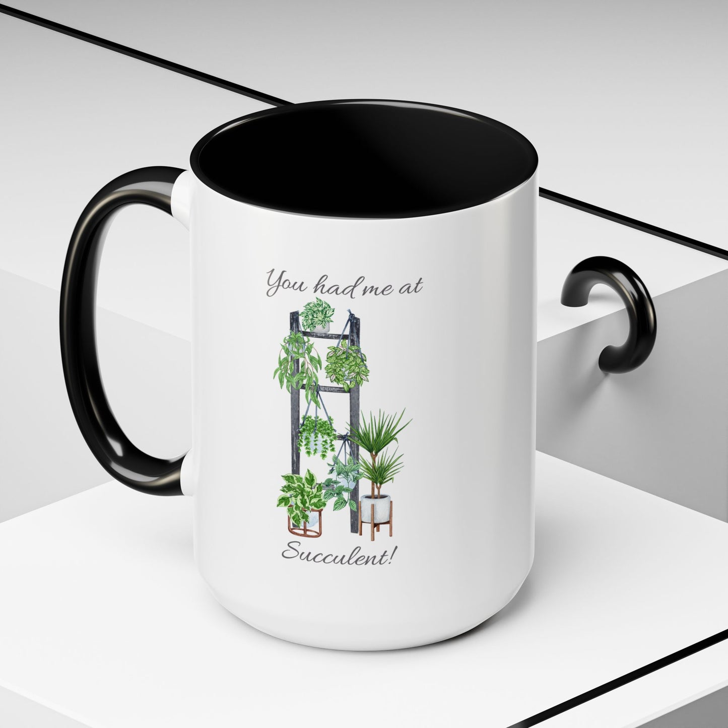 11oz/15oz Garden Themed Succulent Container Garden Plant Parent Coffee Mug