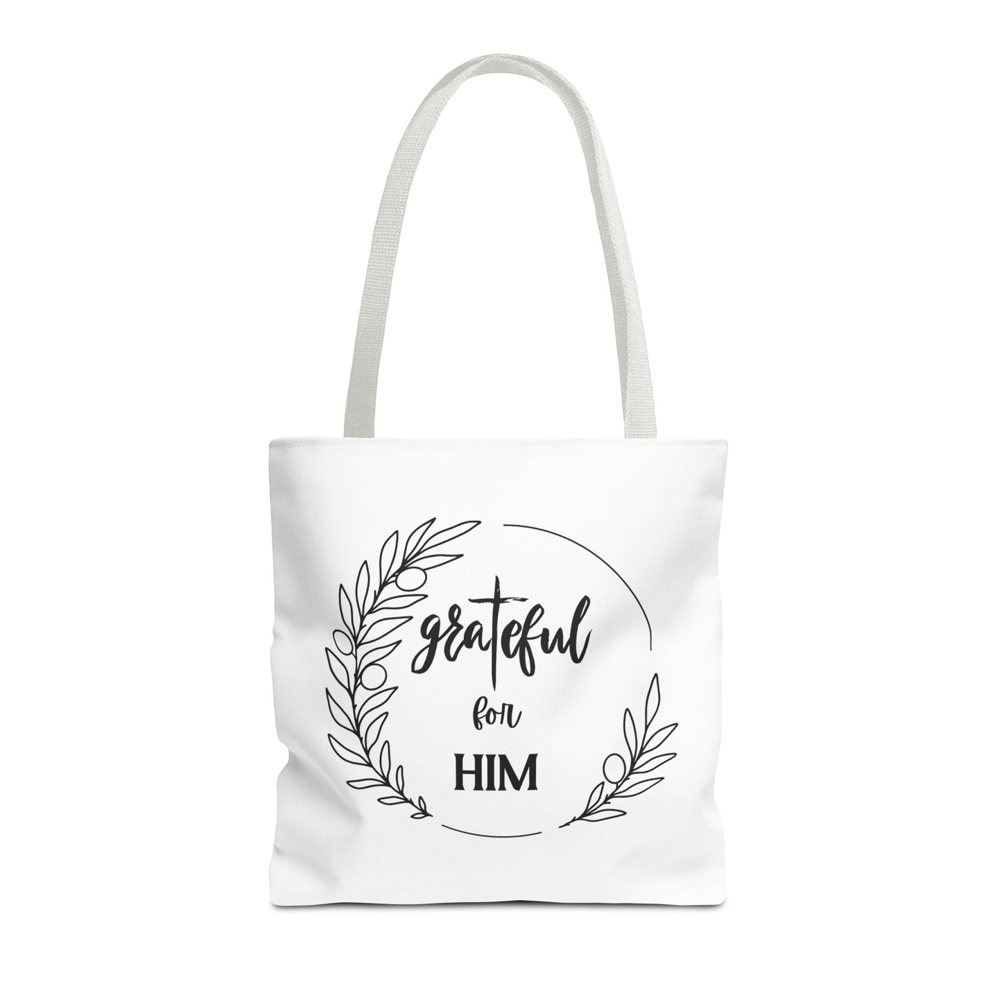 Unisex graTeful For Him Round Motif Tote Bag
