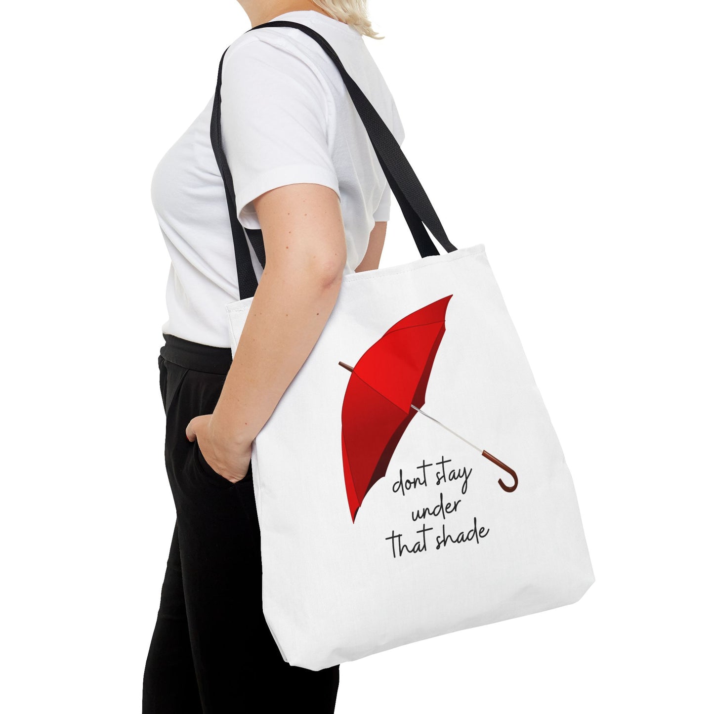 Unisex Positive Motivational Mental Health Awareness Don’t Stay Under That Shade Tote Bag
