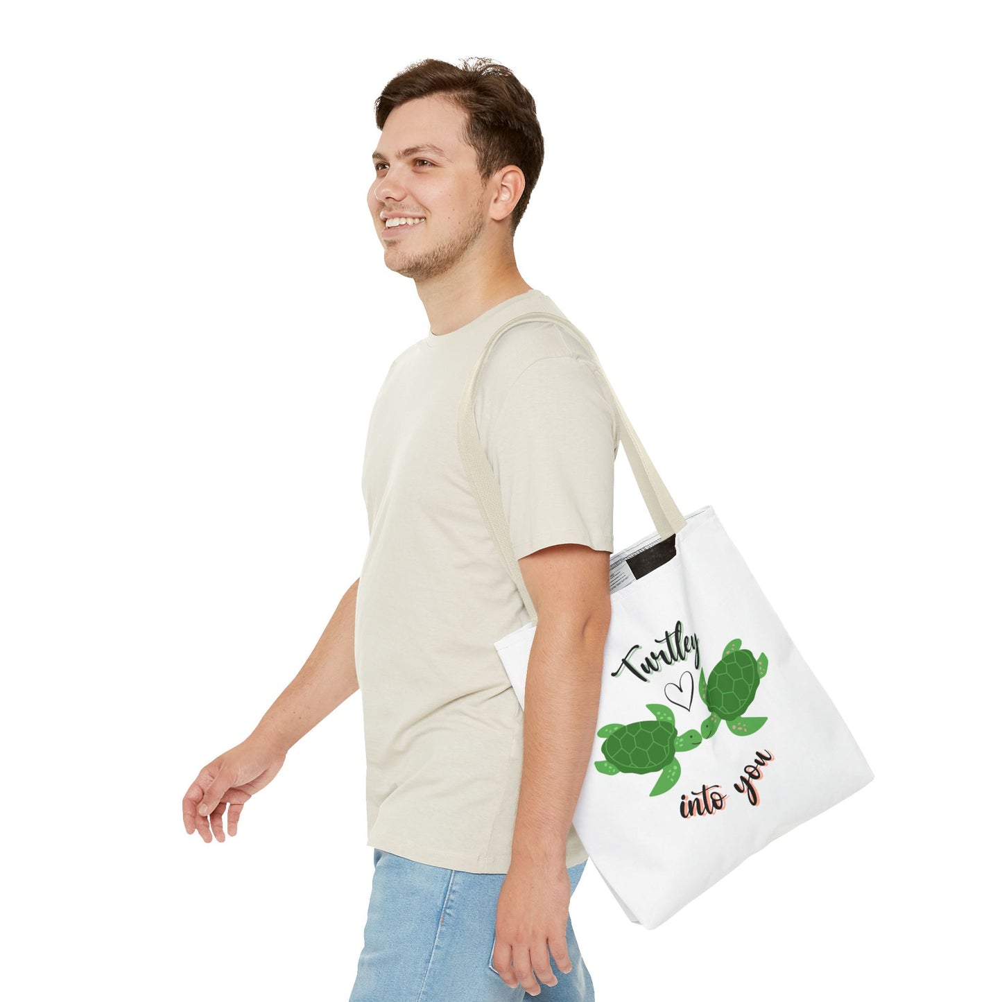 Unisex Cute Turtle Lover Turtley Into You Tote Bag