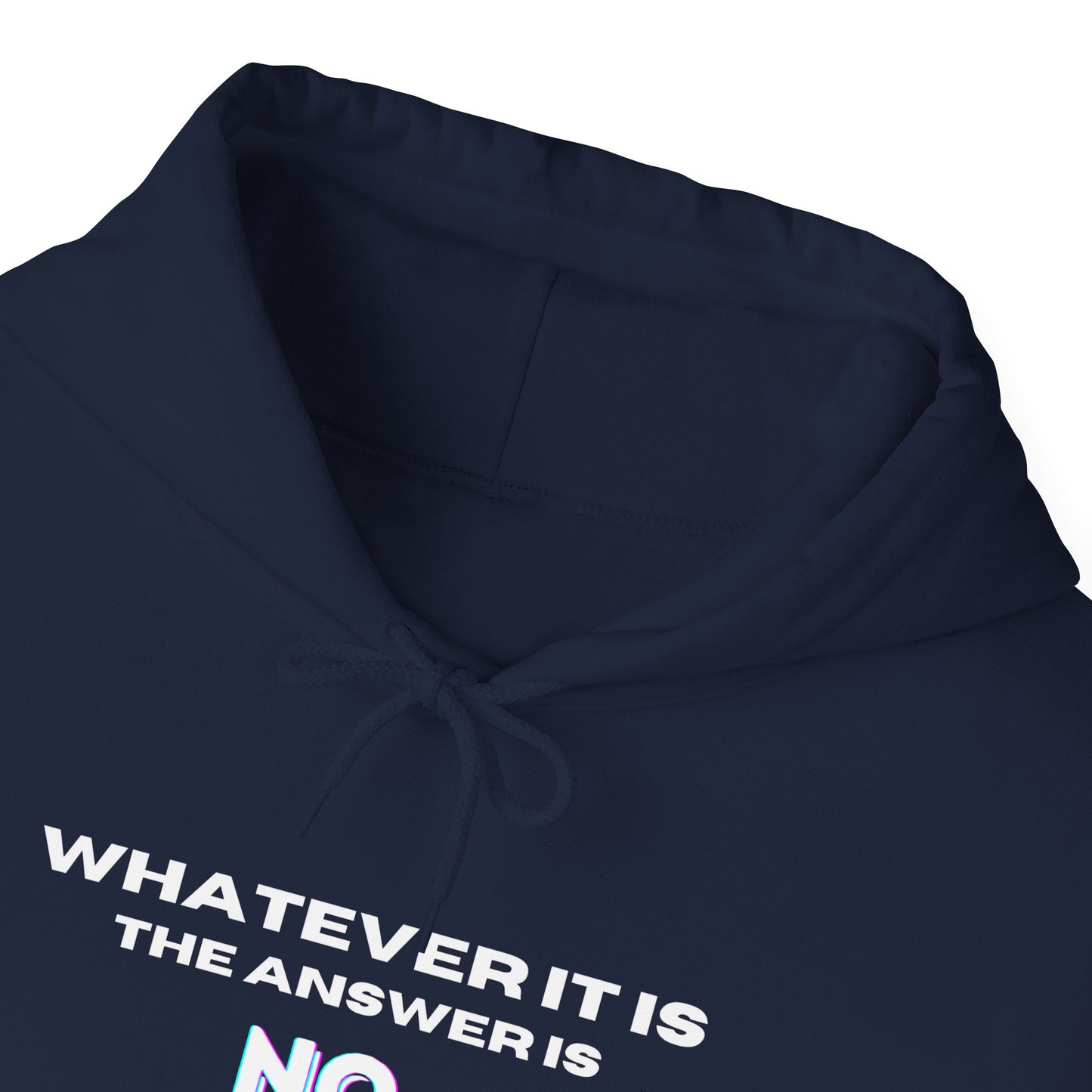 Self Love Motivational Mental Heath Awareness SAY NO Hooded Sweatshirt