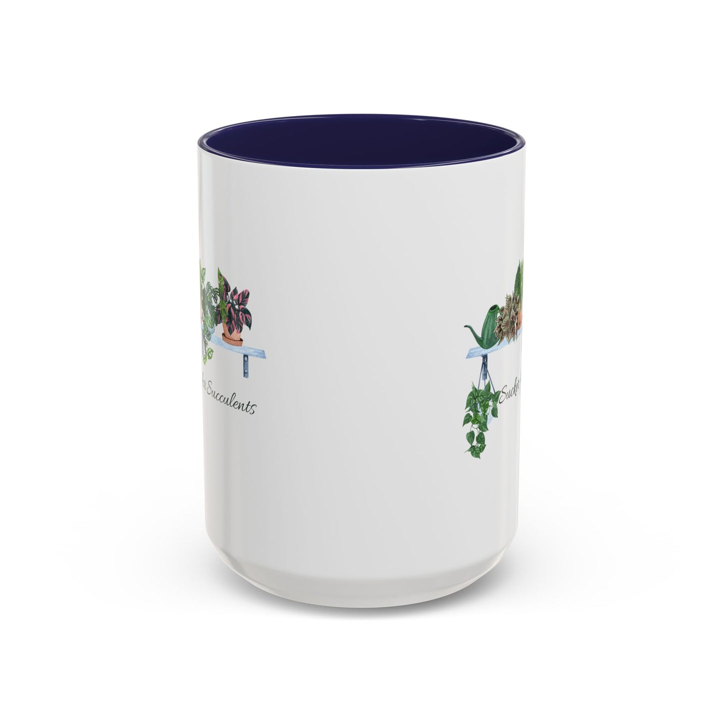 11oz/15oz Garden Themed Coffee Mug Sucker for Succulents