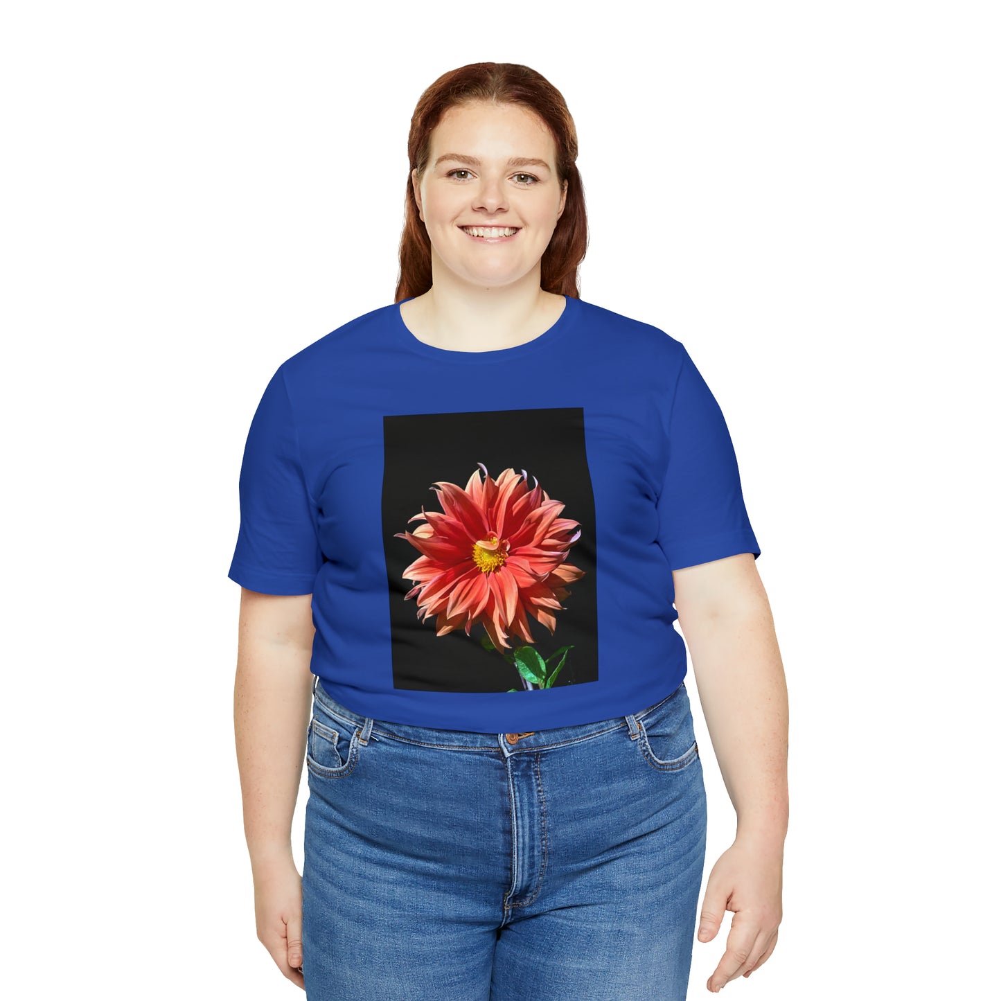 Unisex Jersey Short Sleeve Dahlia Flower T-Shirt