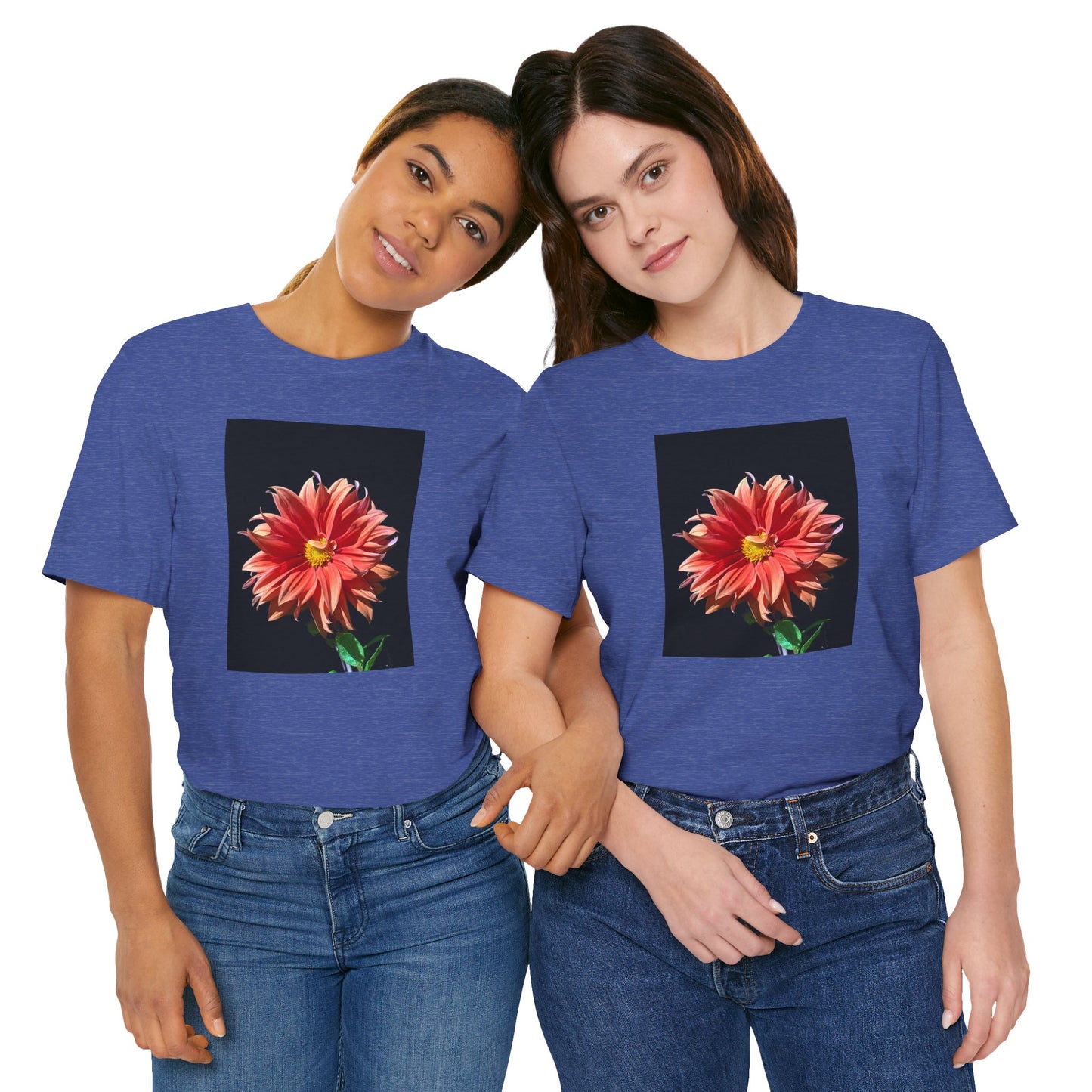 Unisex Jersey Short Sleeve Dahlia Flower T-Shirt