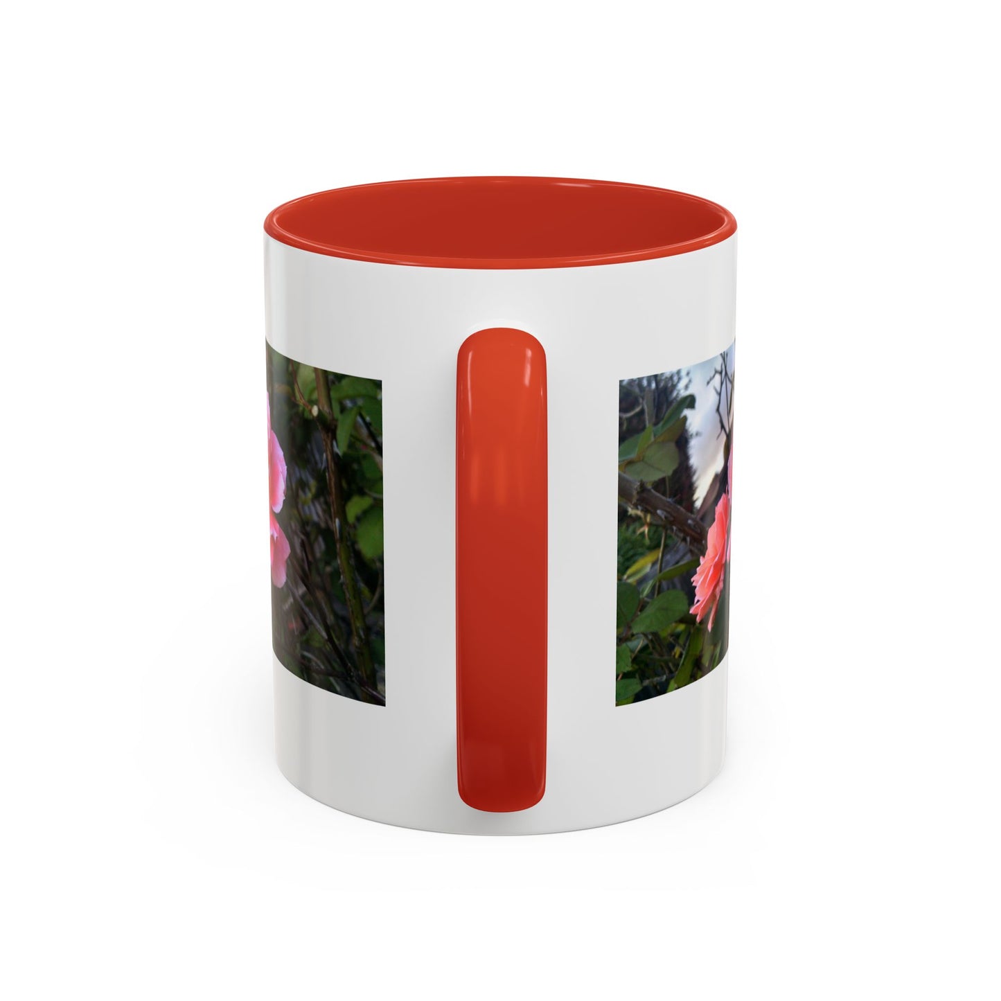 11oz/15oz Garden Themed Double Delight Rose Coffee Mug