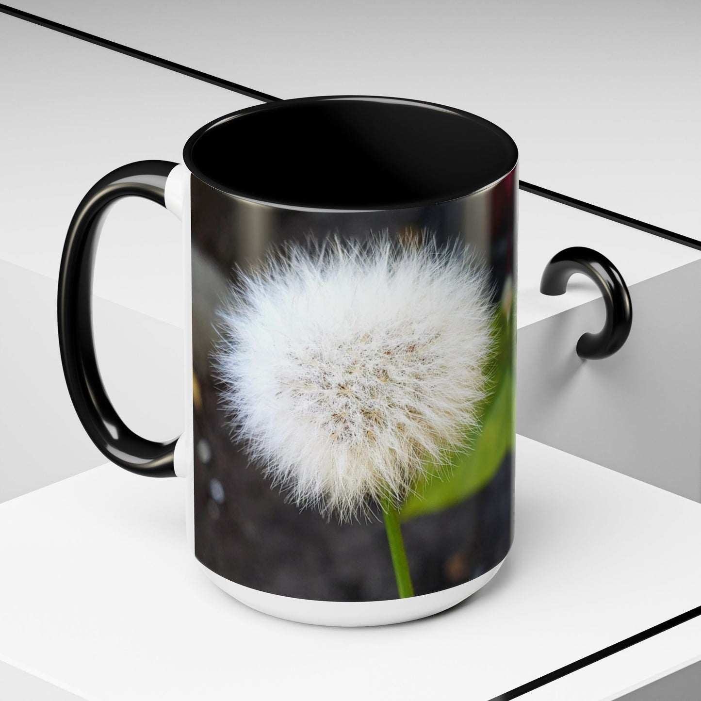 11oz/15oz Garden Themed Dandelion Flower Coffee Mug