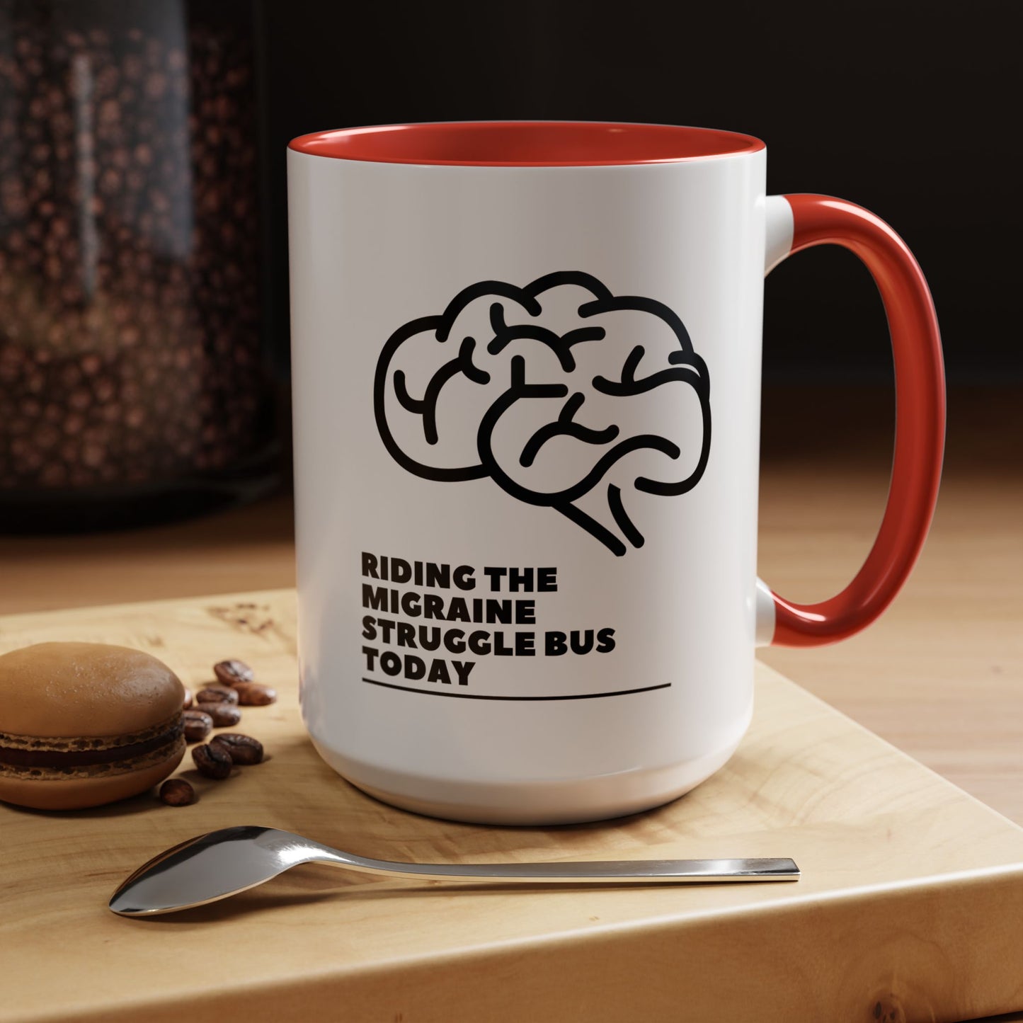 11oz/15oz Migraine Day Invisible Illness Warrior Riding The Migraine Struggle Bus Coffee Mug