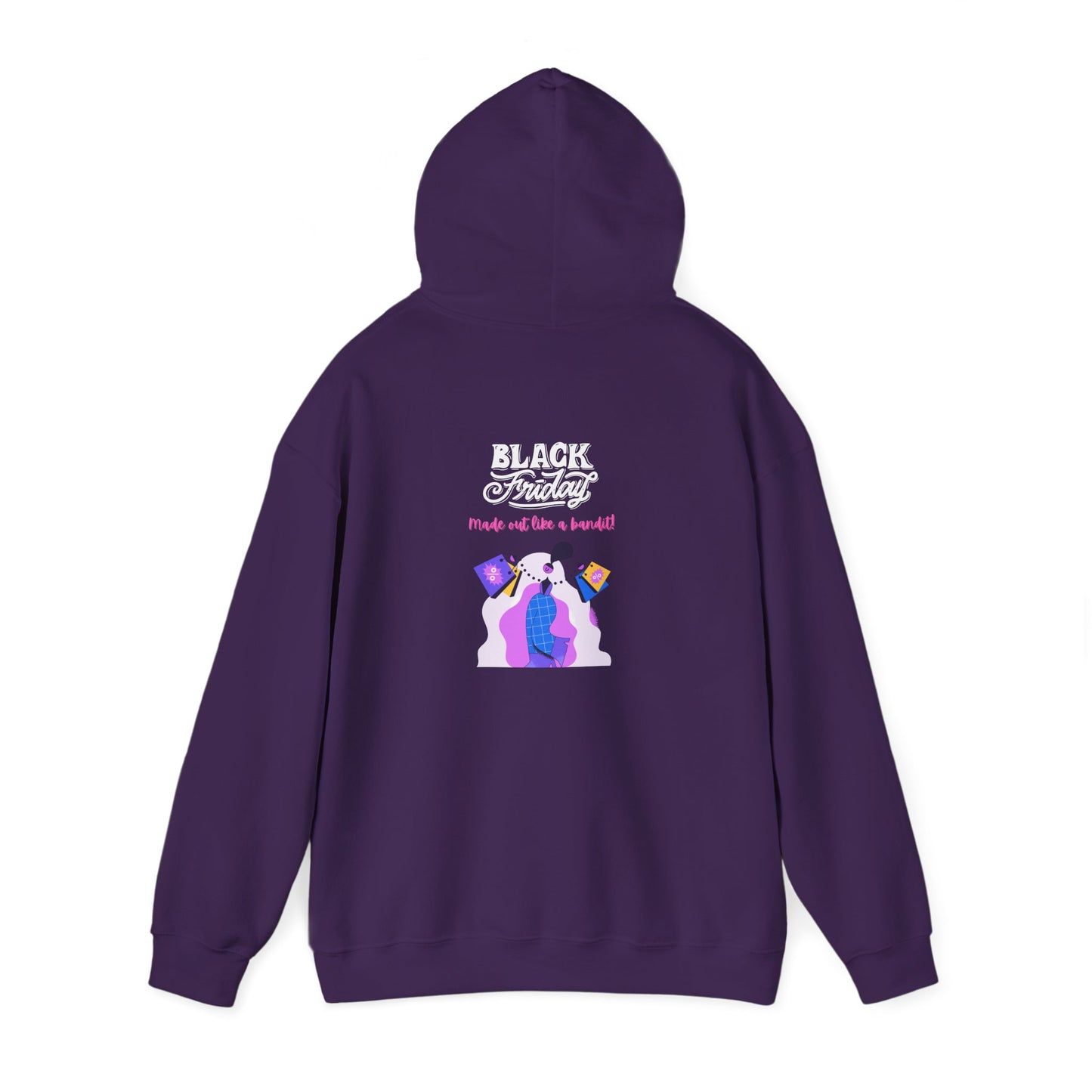Unisex Black Friday Christmas Shopping Hooded Sweatshirt