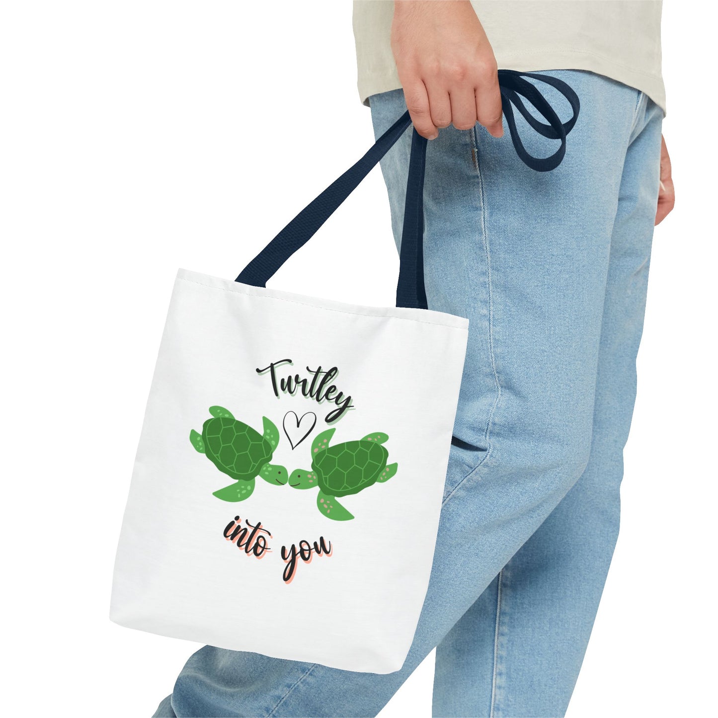 Unisex Cute Turtle Lover Turtley Into You Tote Bag