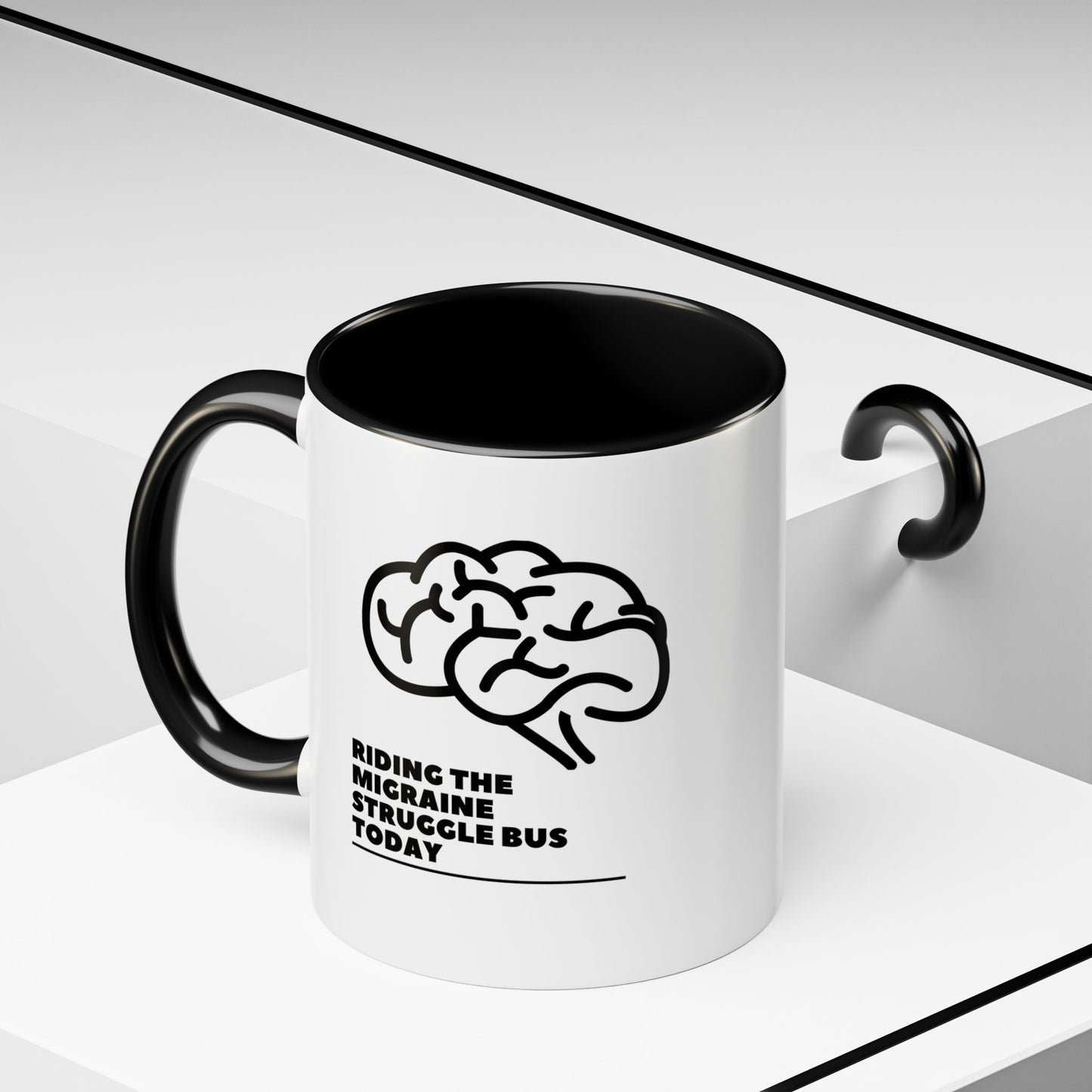 11oz/15oz Migraine Day Invisible Illness Warrior Riding The Migraine Struggle Bus Coffee Mug