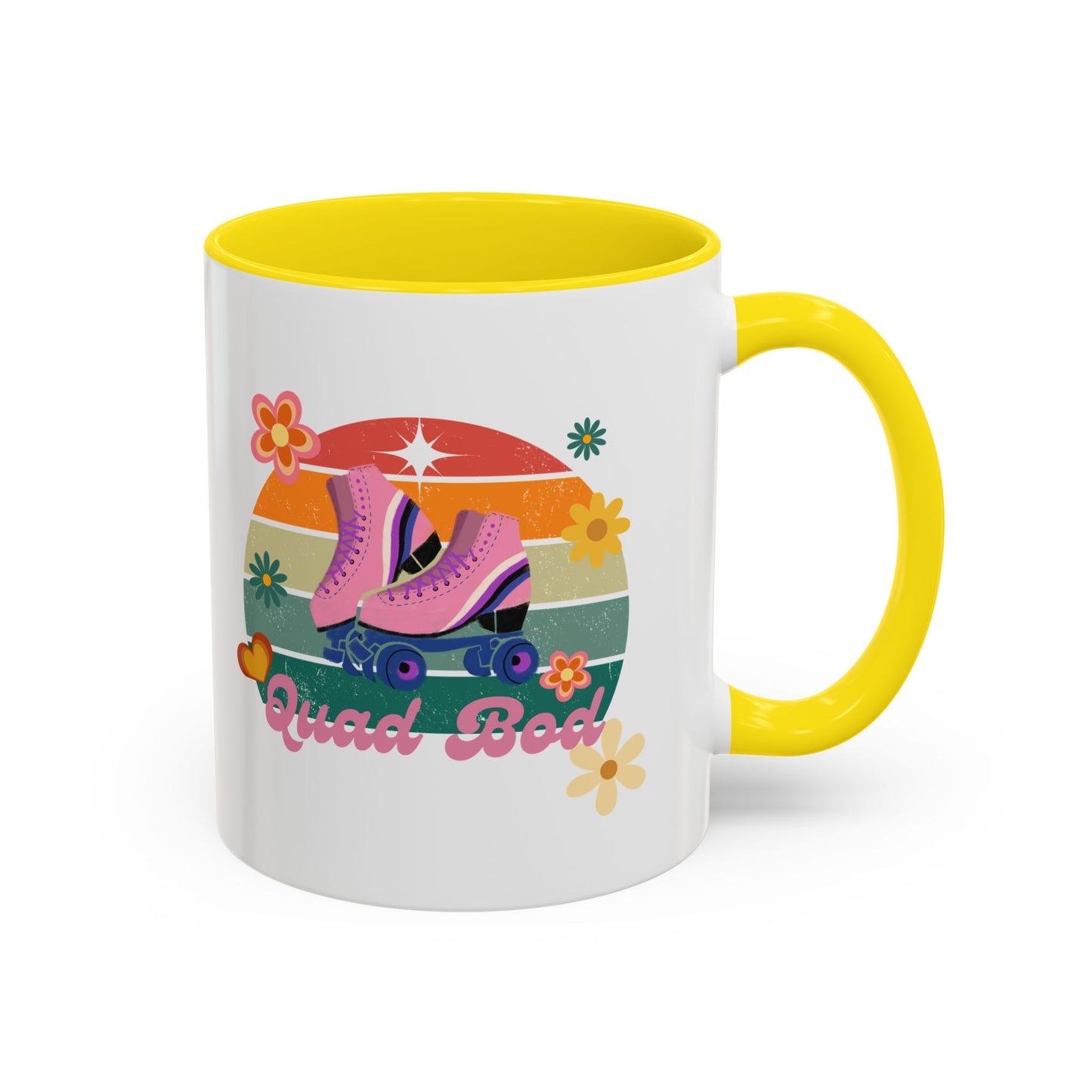 11oz/15oz Retro Vibes Roller Skate Quad Bod Coffee Mug