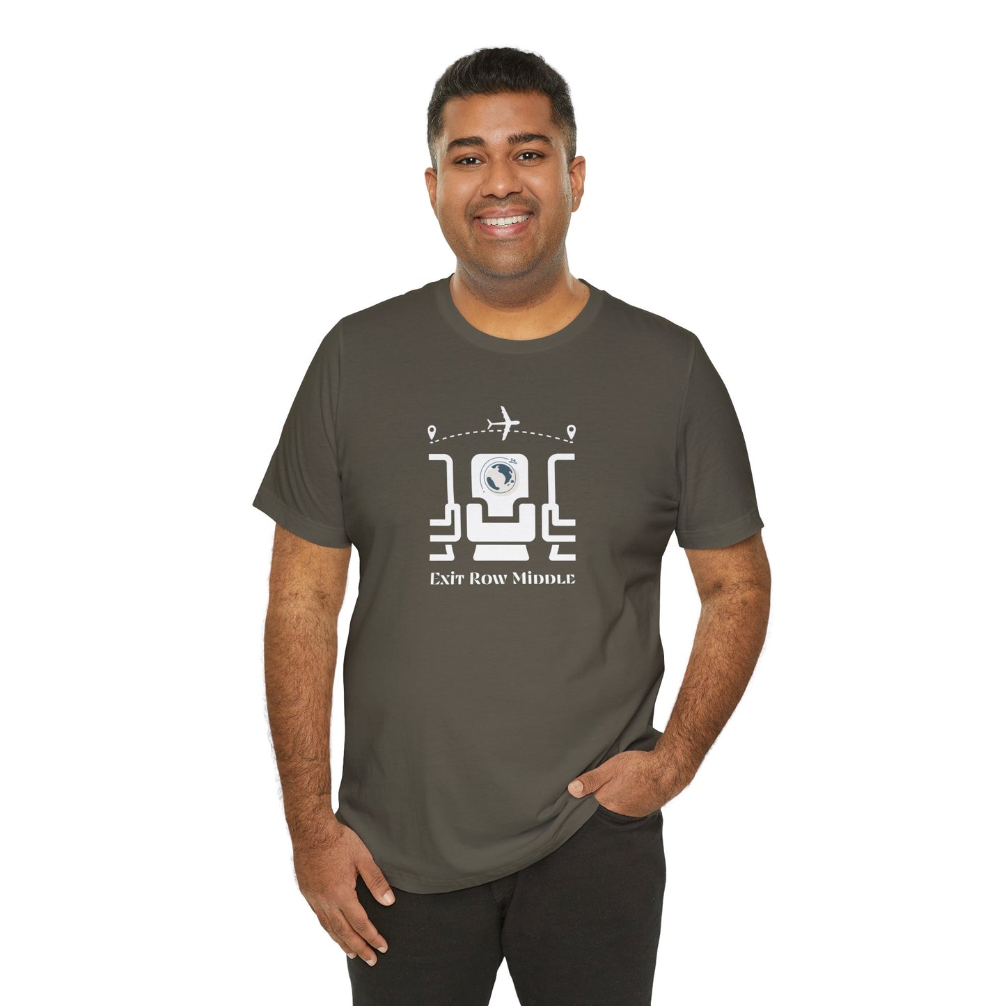 Unisex Jersey Short Sleeve Exit Row Middle Travel T-Shirt