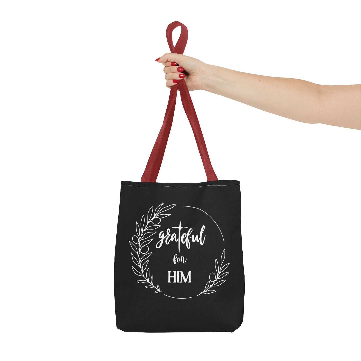 Unisex graTeful For Him Round Motif Tote Bag