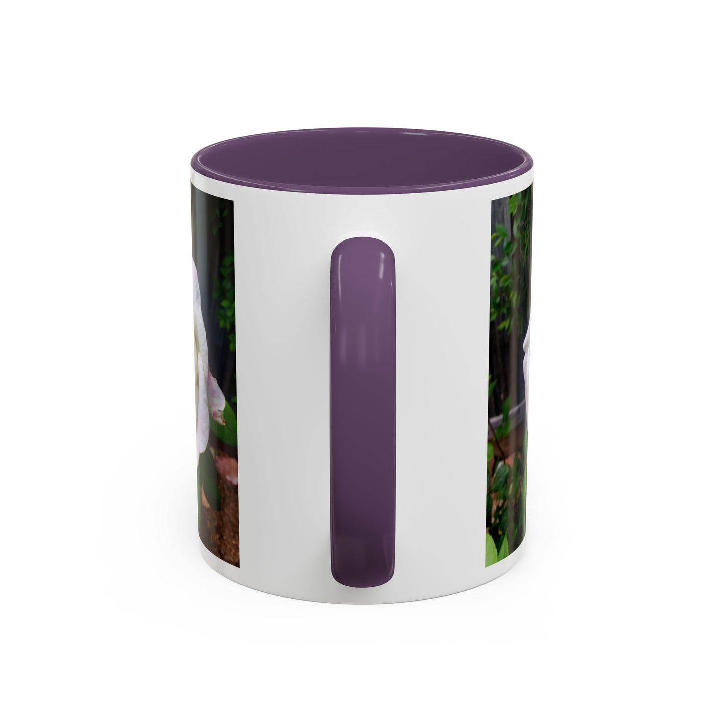 11oz/15oz Garden Themed White Sugar Moon Hybrid Tea Roses Coffee Mug