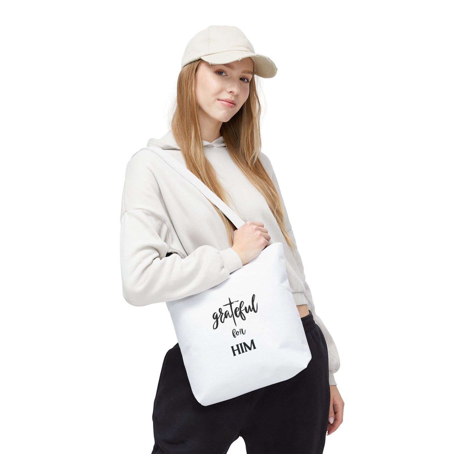 Unisex GraTeful For Him Faith Bible Study Reusable Lunch Bag Everyday Carry Tote Bag