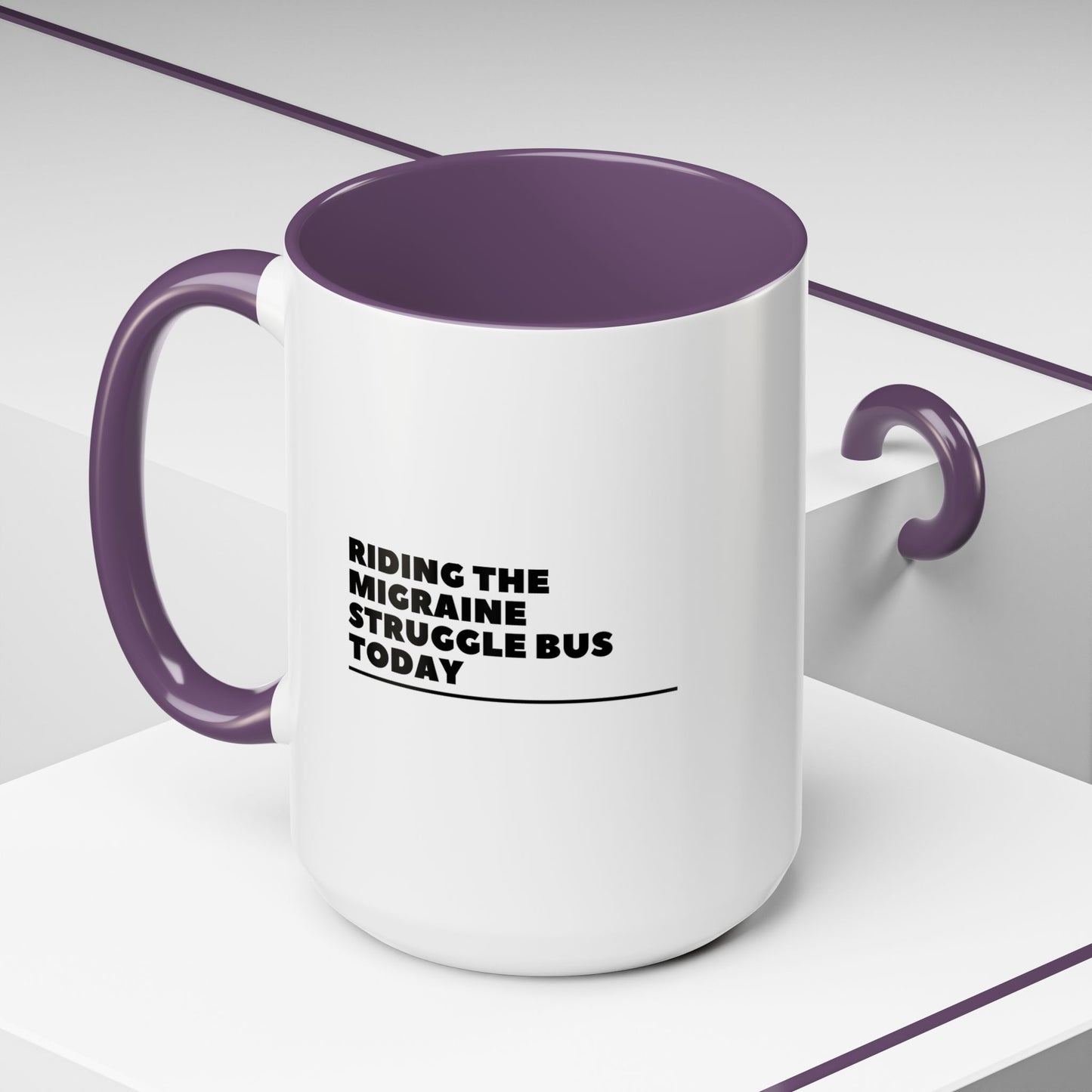 11oz/15oz Migraine Day Invisible Illness Warrior Riding The Migraine Struggle Bus Coffee Mug