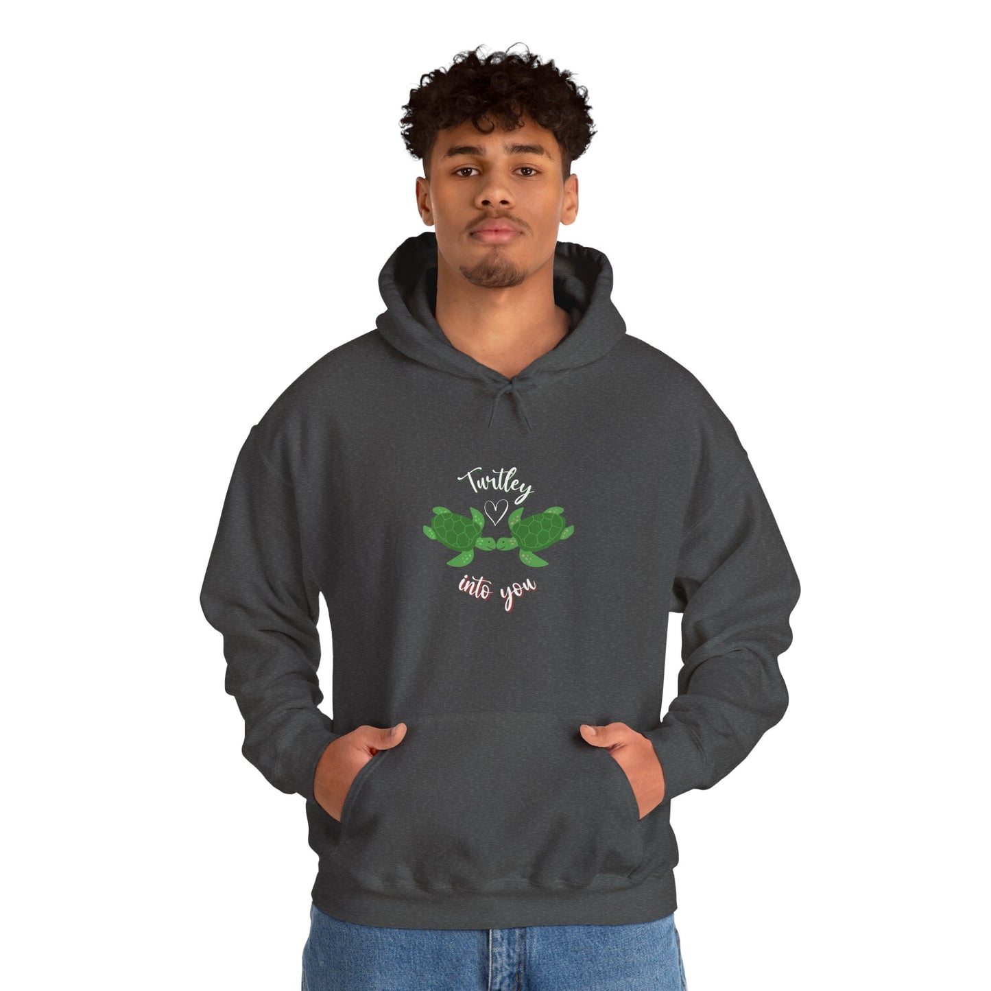 Unisex Cute Turtle Lover Turtley Into You Hooded Sweatshirt
